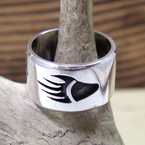 ホピ族：ベアパウ（熊の手）デザイン リング 16号 - PINE☆FIELD