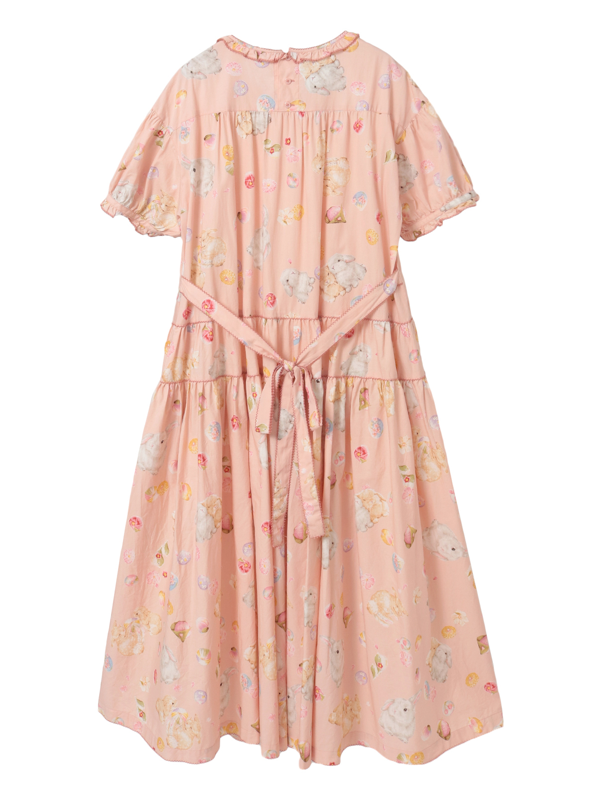 幸見うさぎプリントティアードワンピース｜ピンクハウスオフィシャル