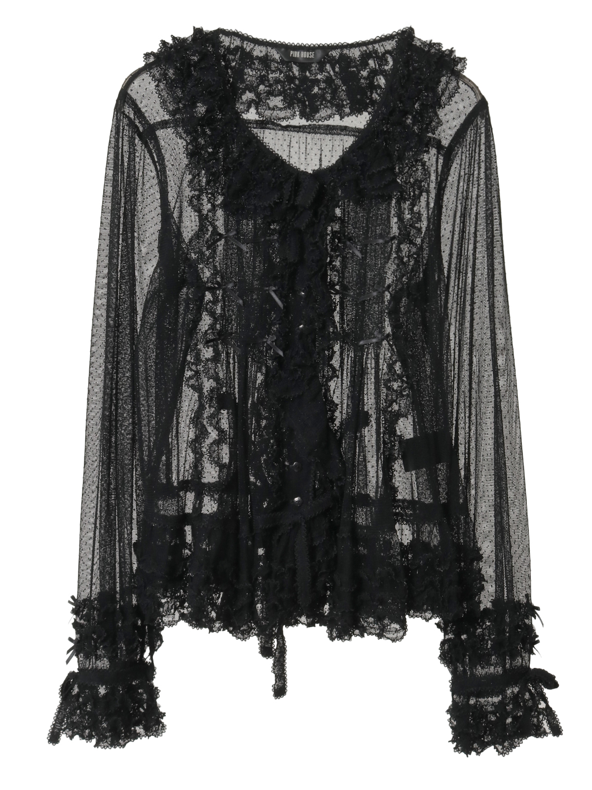 ドットチュールオーバーブラウス｜ピンクハウスオフィシャルオンライン