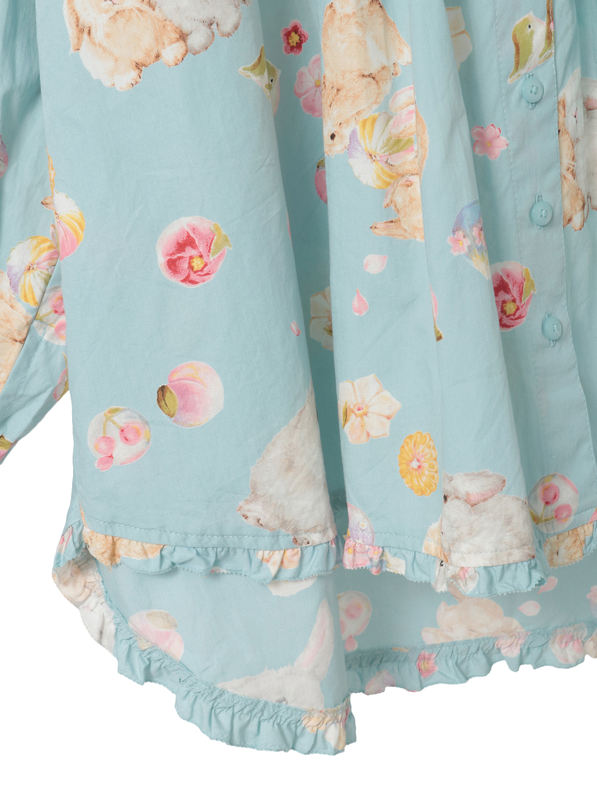 幸見うさぎプリントフードブラウス｜ピンクハウスオフィシャル