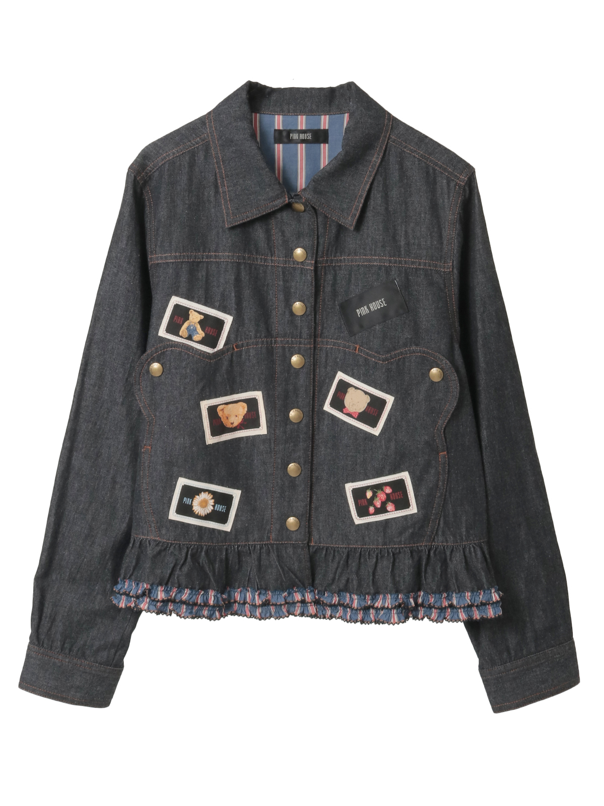 BIGくまシルエットデニムジャケット｜ピンクハウスオフィシャル