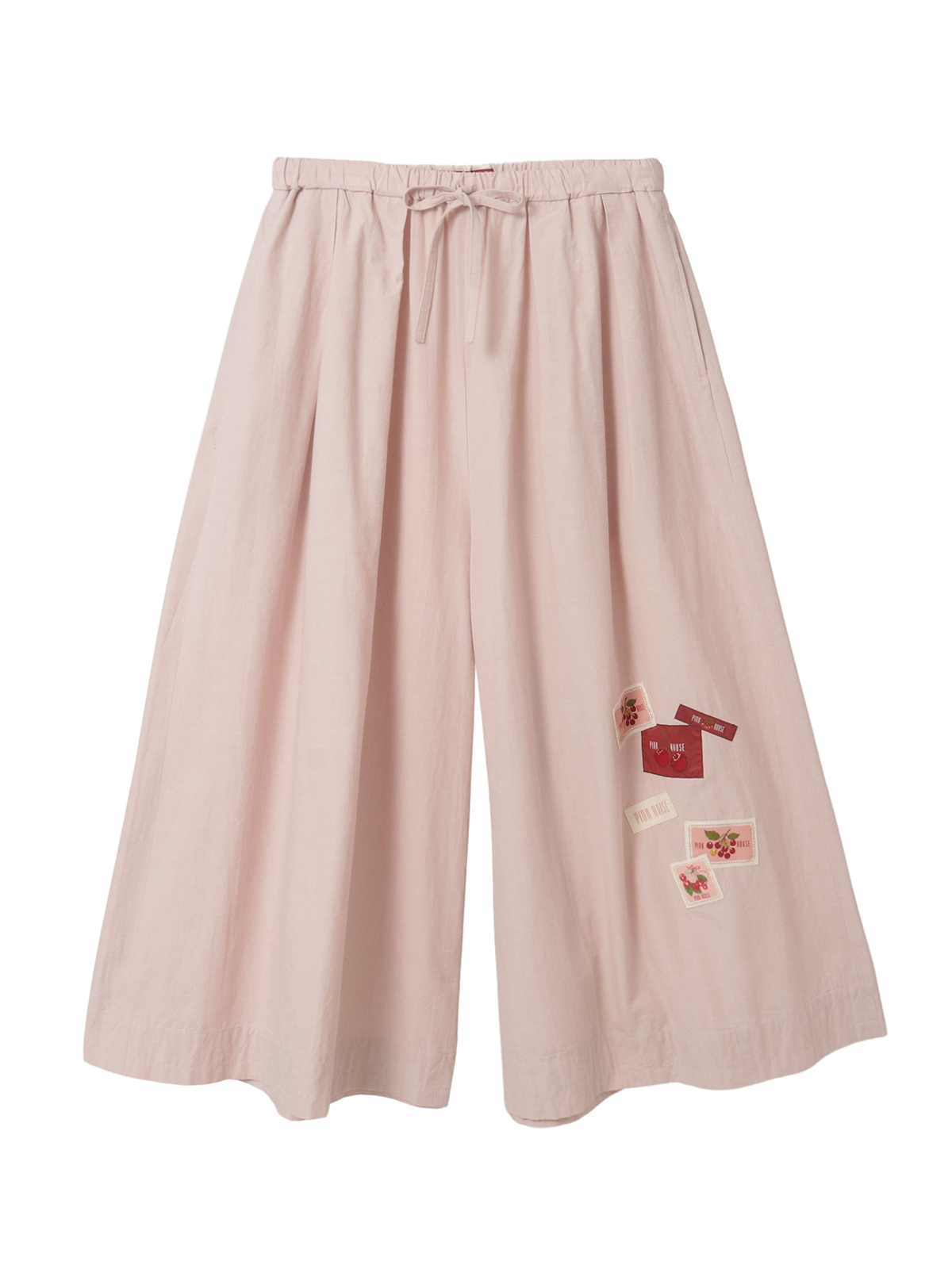 ネームワッペン使いダンガリーワイドパンツ｜ピンクハウスオフィシャル