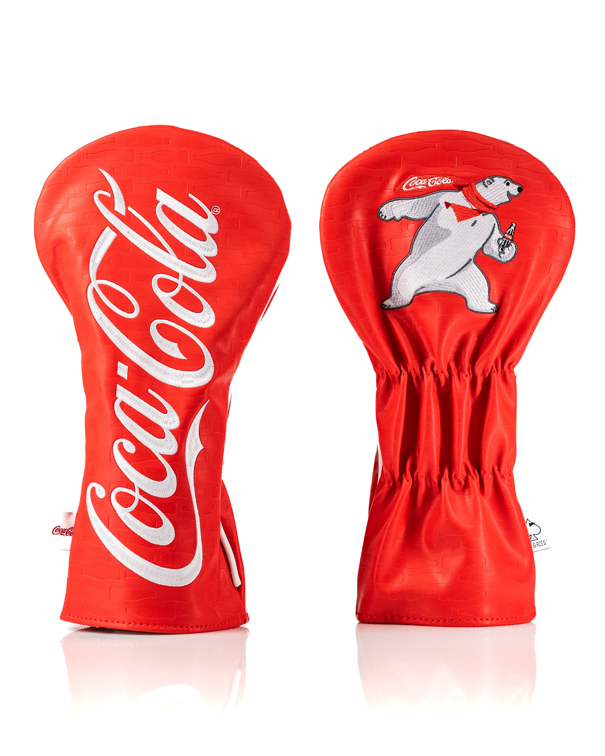 Coca-Cola Driver Cover | Bold Synthetic Leather | Fits Standard