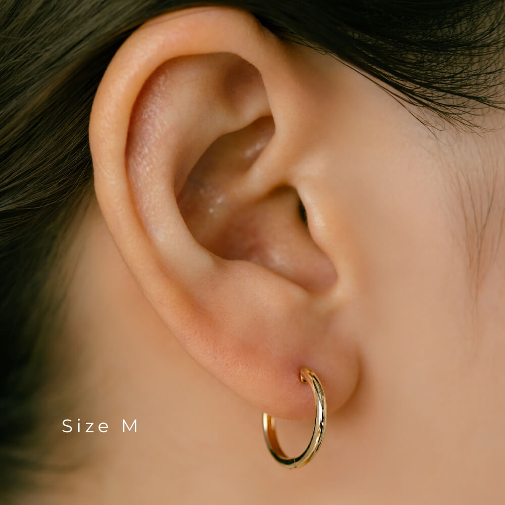 K18 フープピアス │軟骨ピアス│ピコレ – PICOLLET