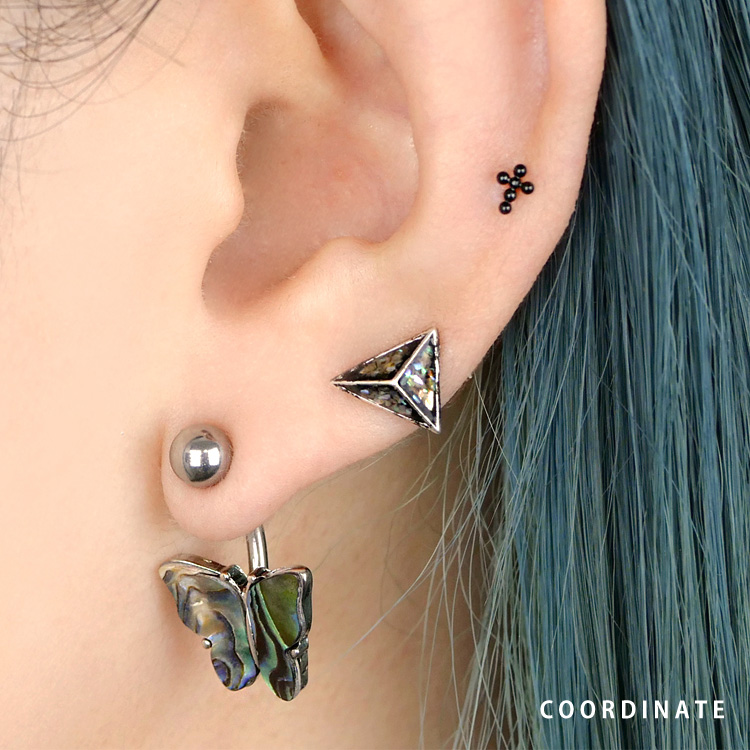 ボディピアス [Soeur de Nana] コスミックシェルピラミッドバーベル