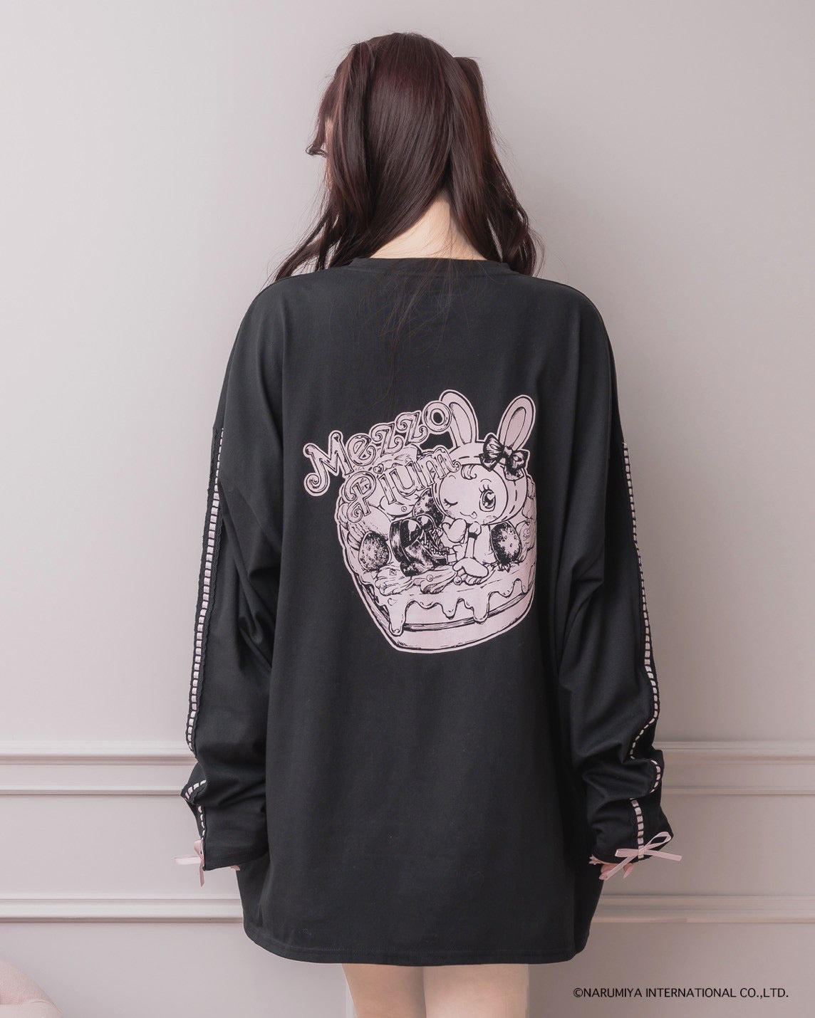 pium×Mezzo Piano ベリエちゃんハートケーキロングTシャツ