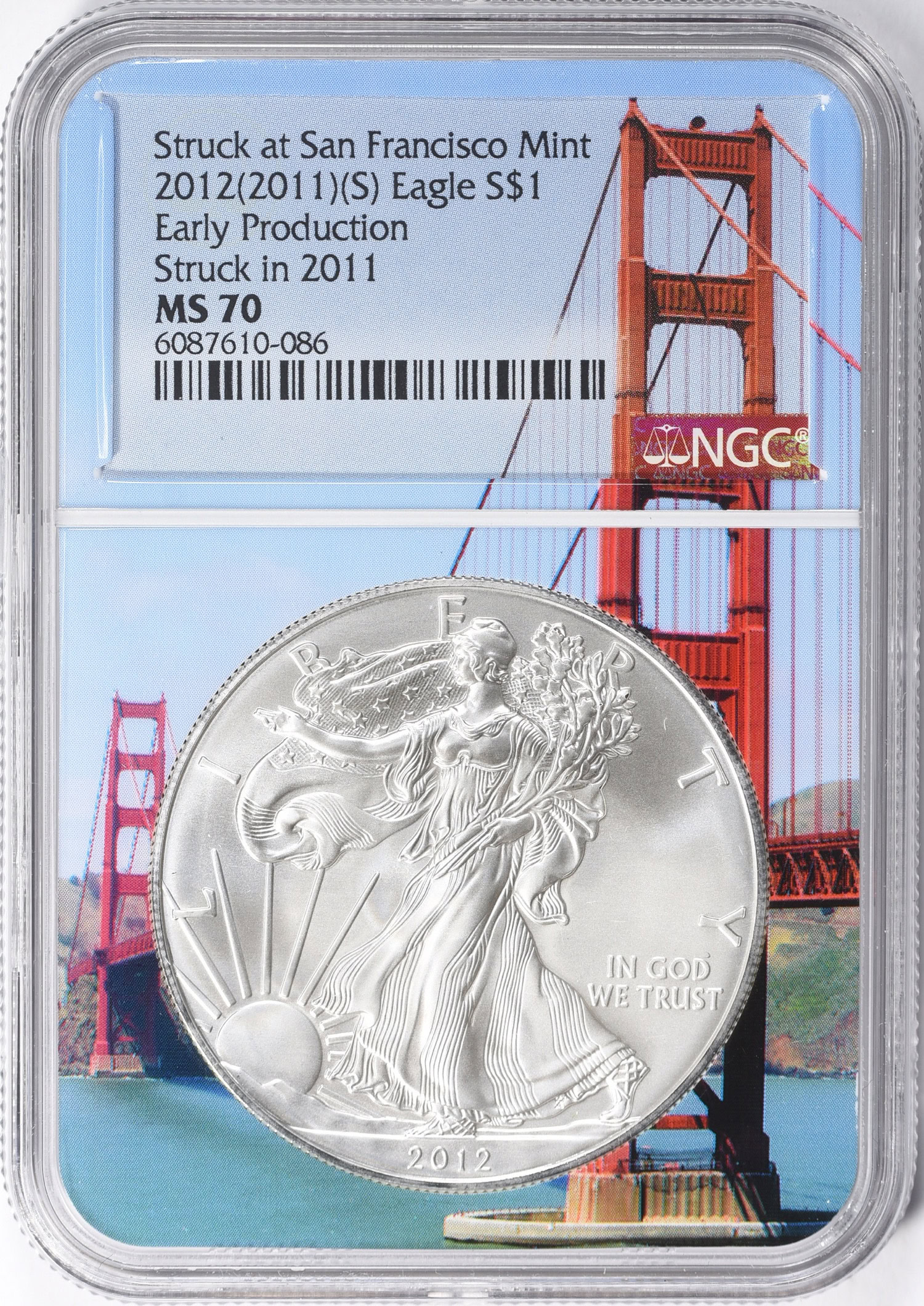 コレクション 2012 Silver Eagle PCGS MS70 2012 Silver Eagle First