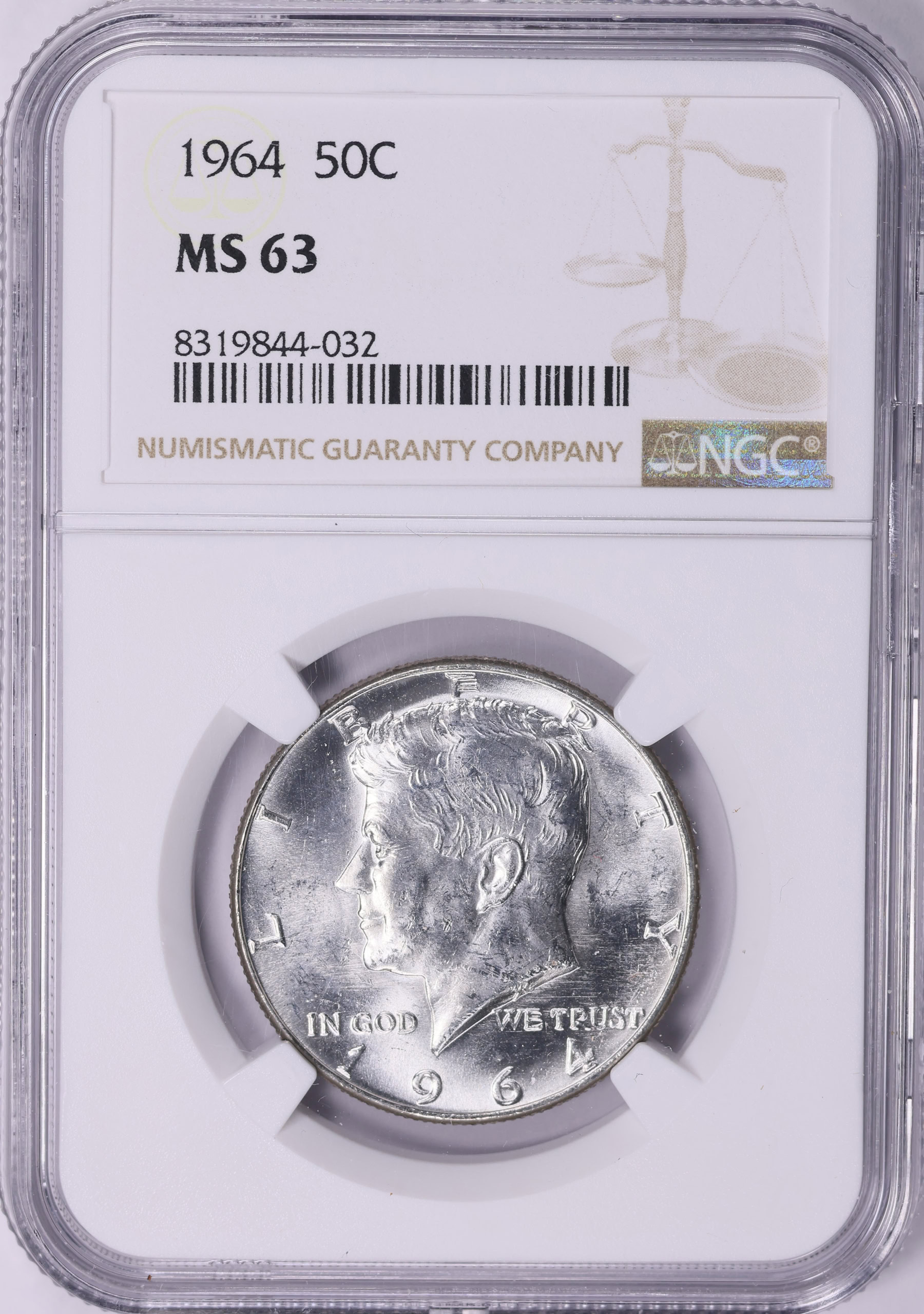 1964 Kennedy Half Dollar NGC MS-63 (Item 2001962