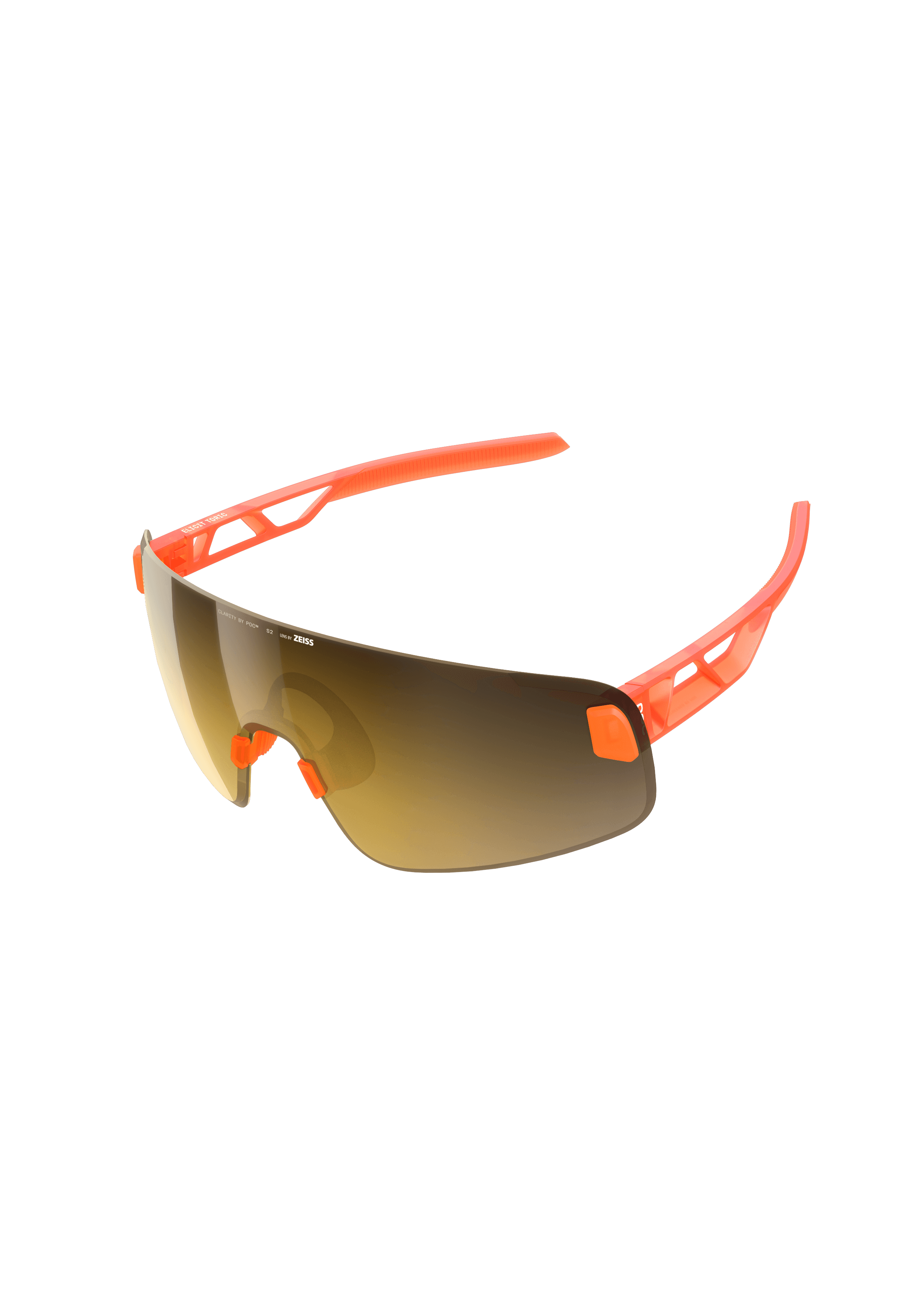 Elicit Toric Bike Sunglasses in Fluorescent Orange | Cycling