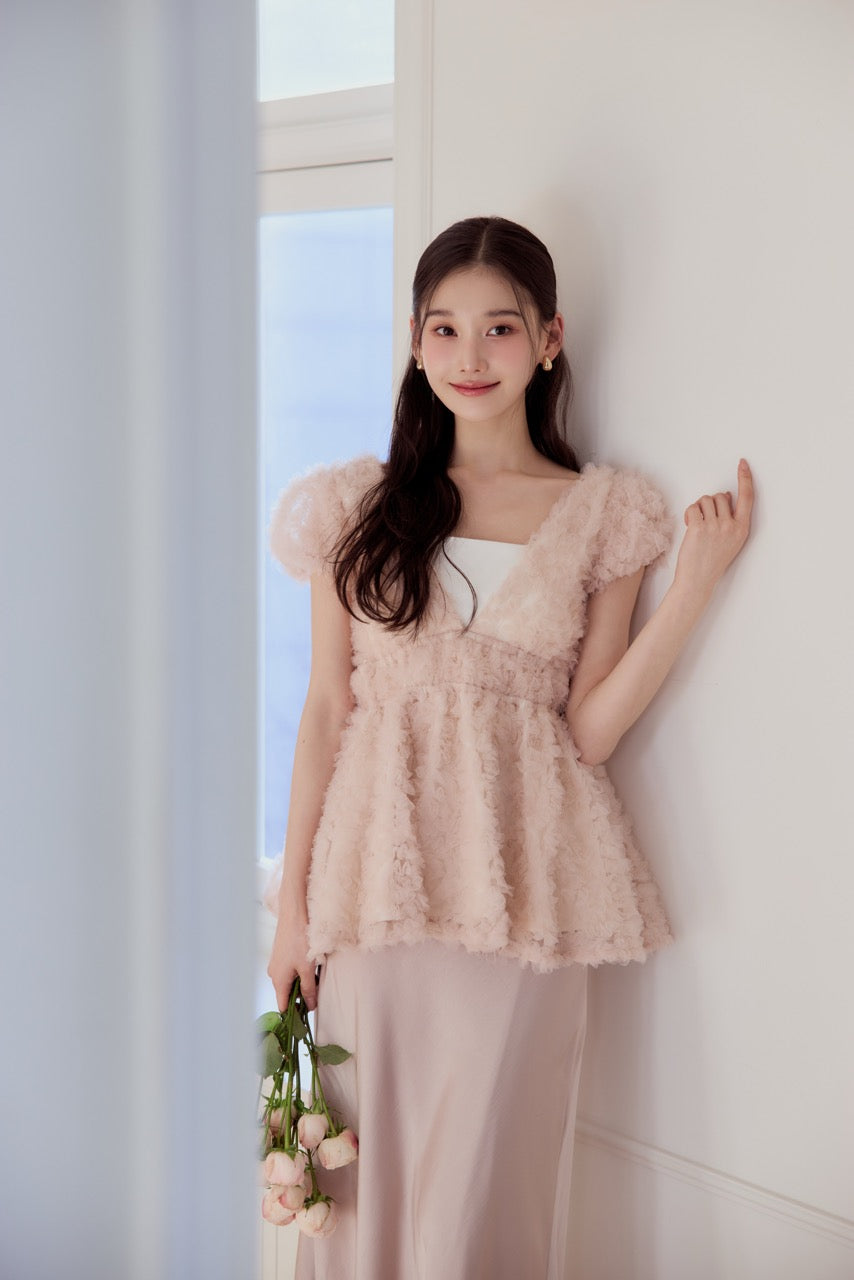 フラワーぺプラムバックリボンチュニック – poláura OFFICIAL ONLINE STORE