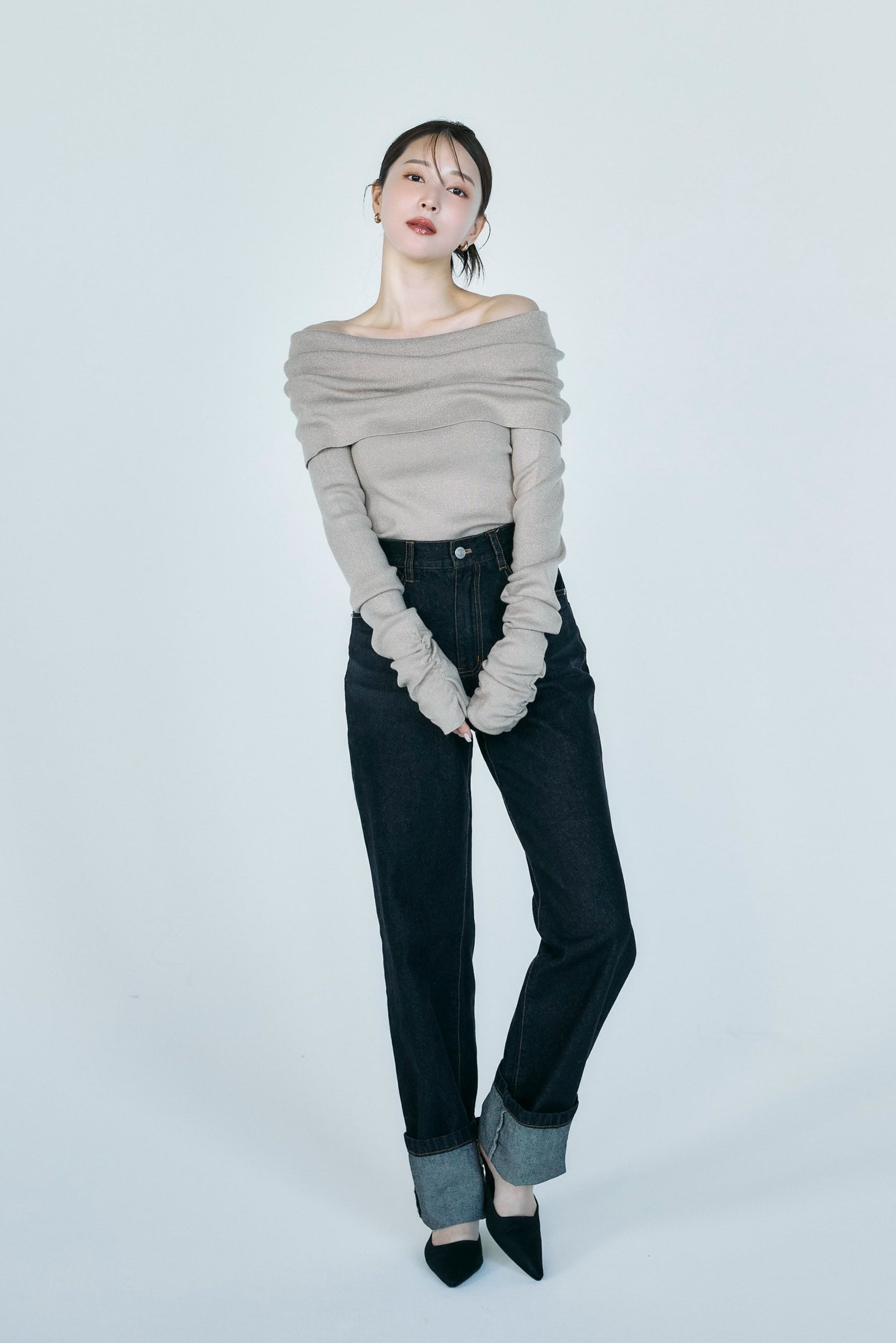 ロールアップストレートデニム – poláura OFFICIAL ONLINE STORE