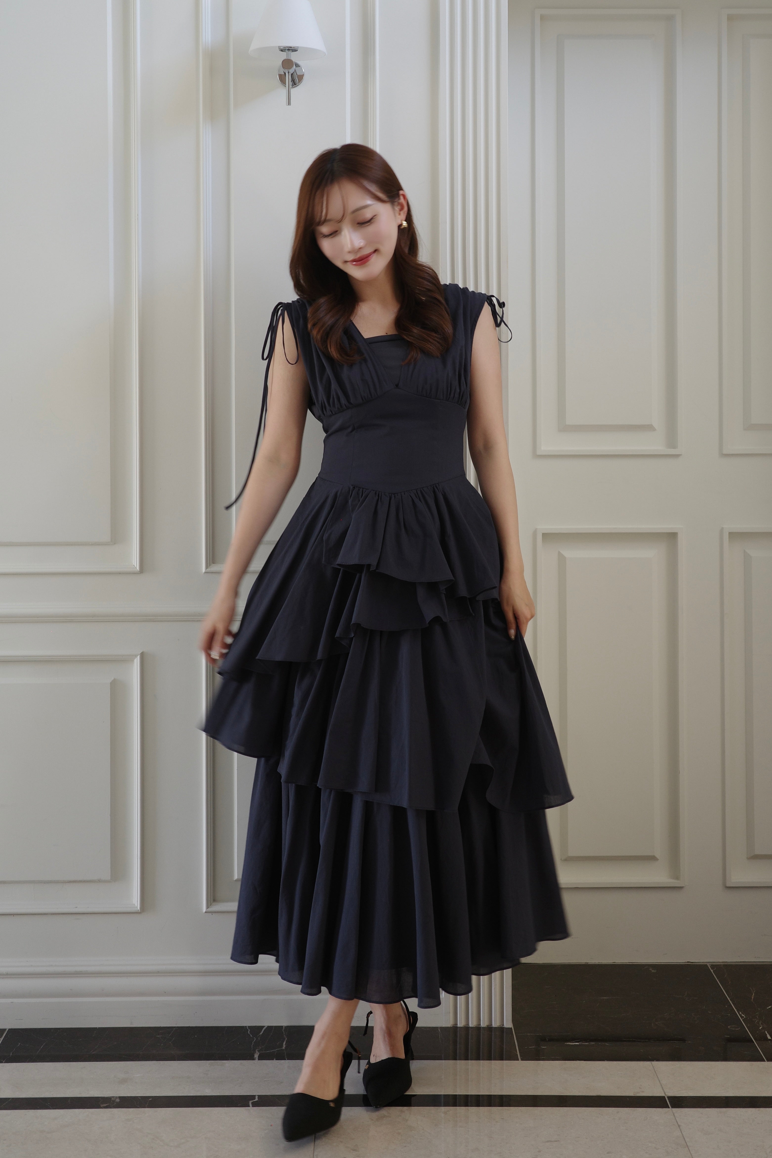 エアリーティアード ビスチェワンピース – poláura OFFICIAL ONLINE STORE