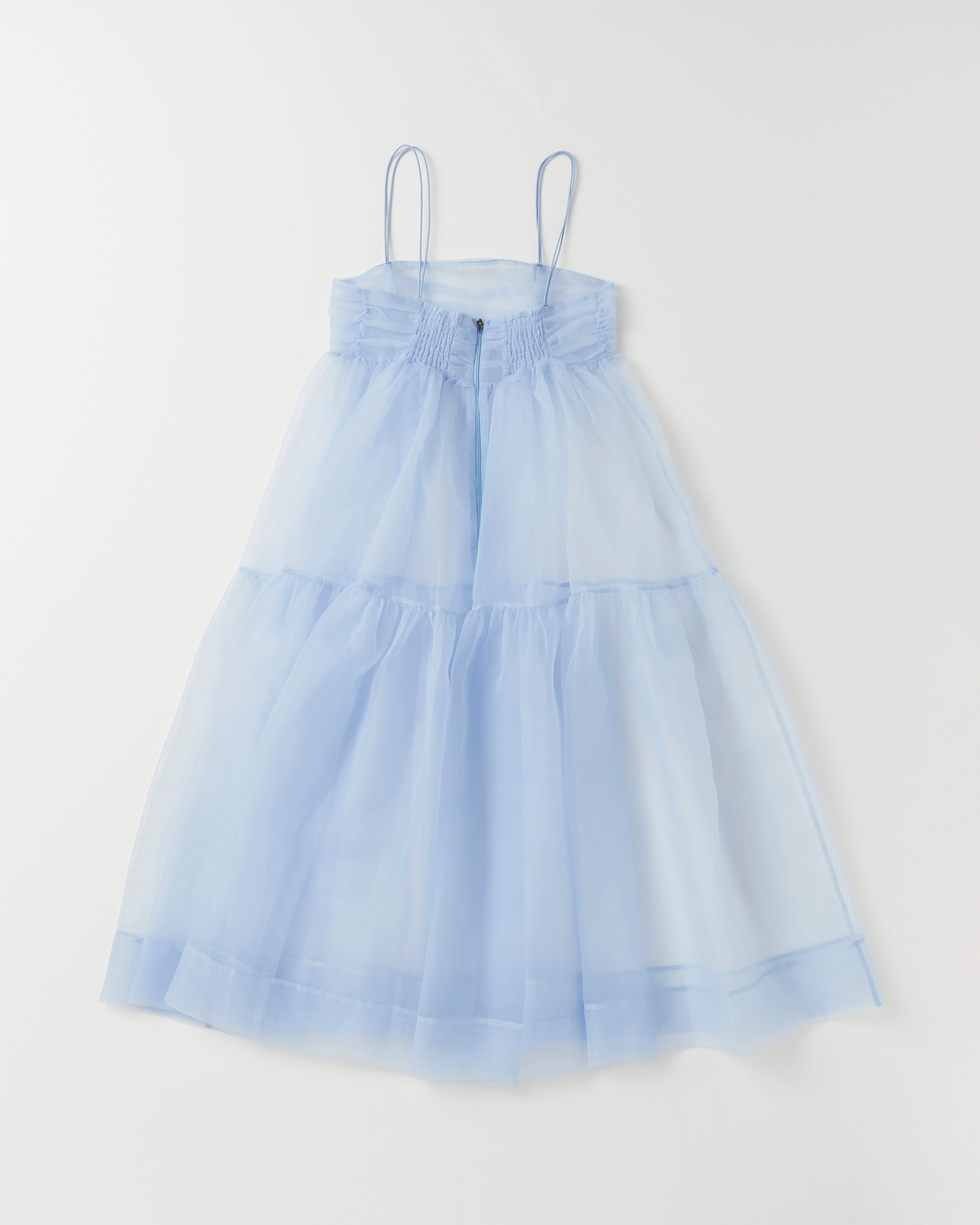 organdy tiered cami dress (baby blue)