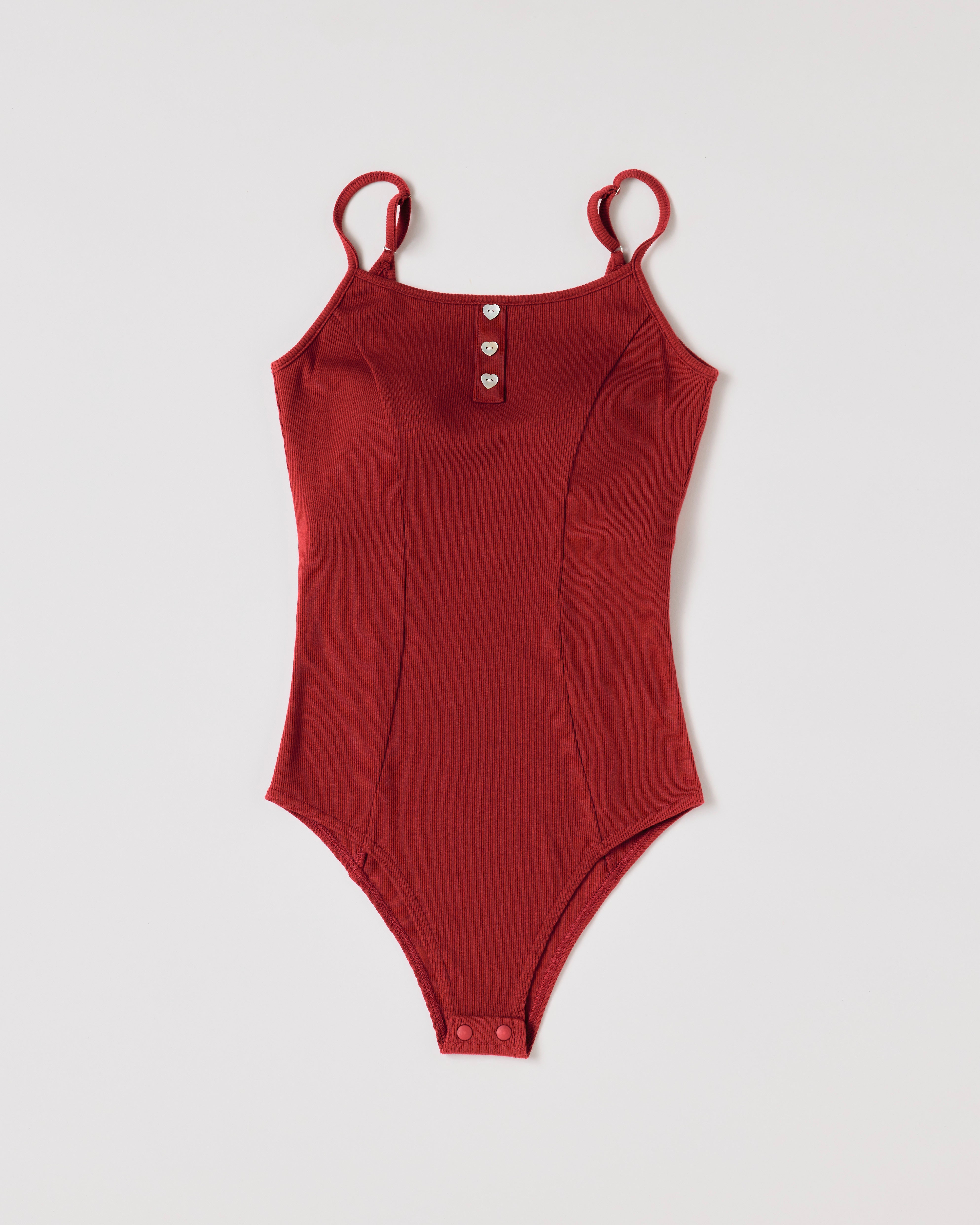 Heart button leotard