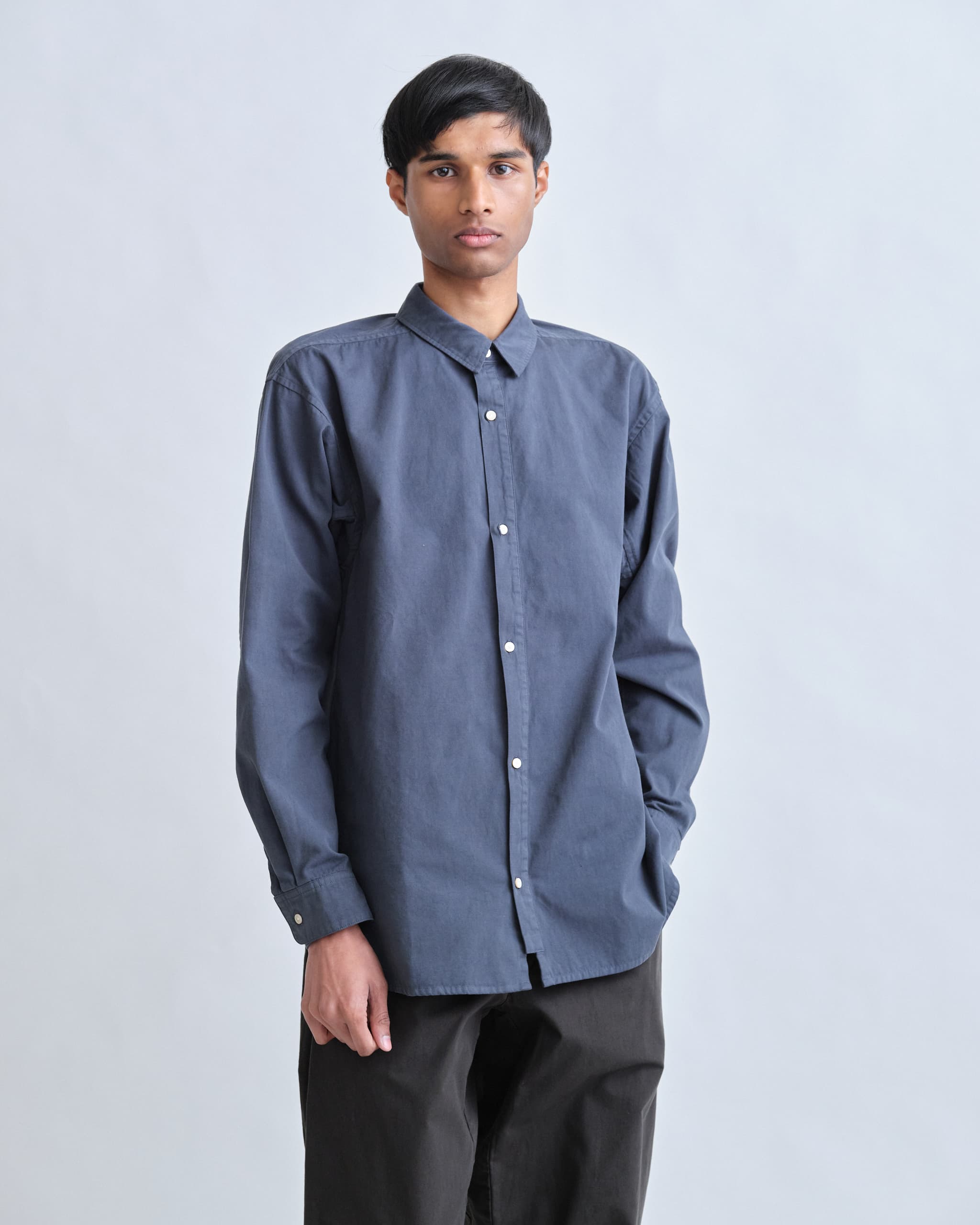 フリーアームシャツ 01ウェザークロス – POSTALCO