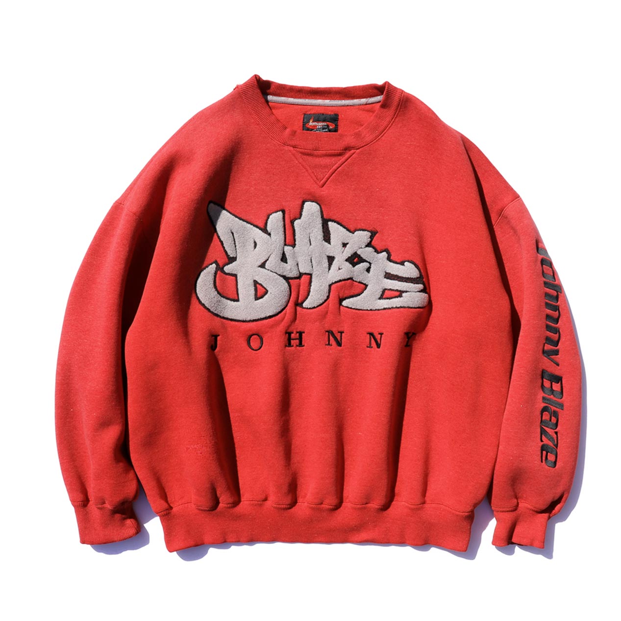 POST JUNK / 90's JOHNNY BLAZE パイル刺繍 クルーネックスウェット [XXL]