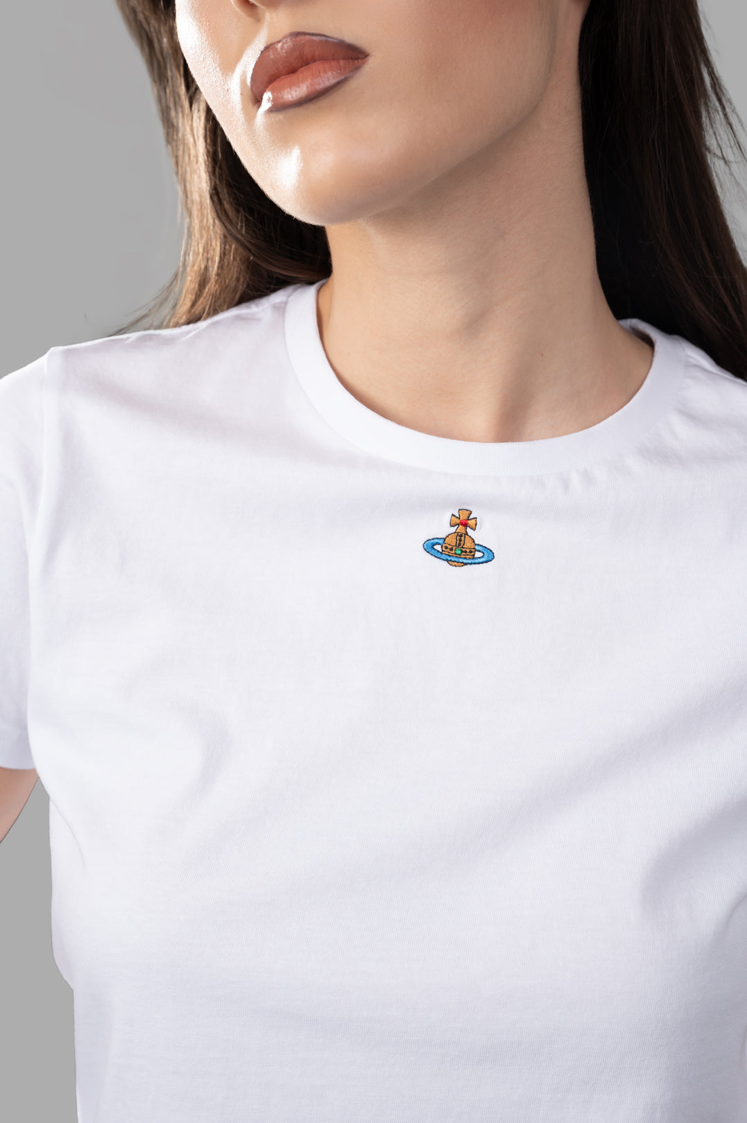 Orb Logo T-shirt in White | Vivienne Westwood