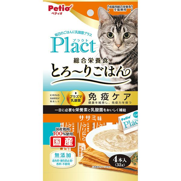 Plact プラクト ねこちゃんの総合栄養食 無添加 とろーりごはん ササミ