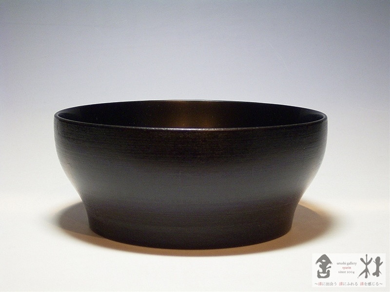 赤木明登作 正法寺椀 大 黒 152×65mm 660cc