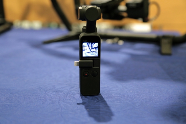 DJI史上最小の3軸ジンバルカメラ新製品「Osmo Pocket」の先行常設展示