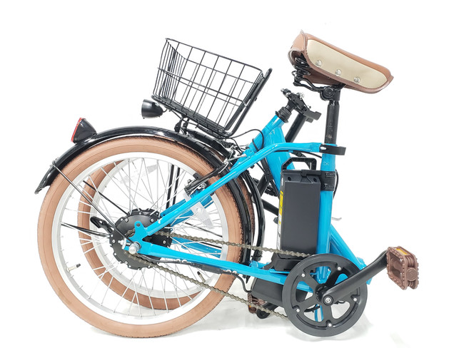 女性向け折りたたみ電動アシスト自転車SUISUI『Fleur（フルール）』新