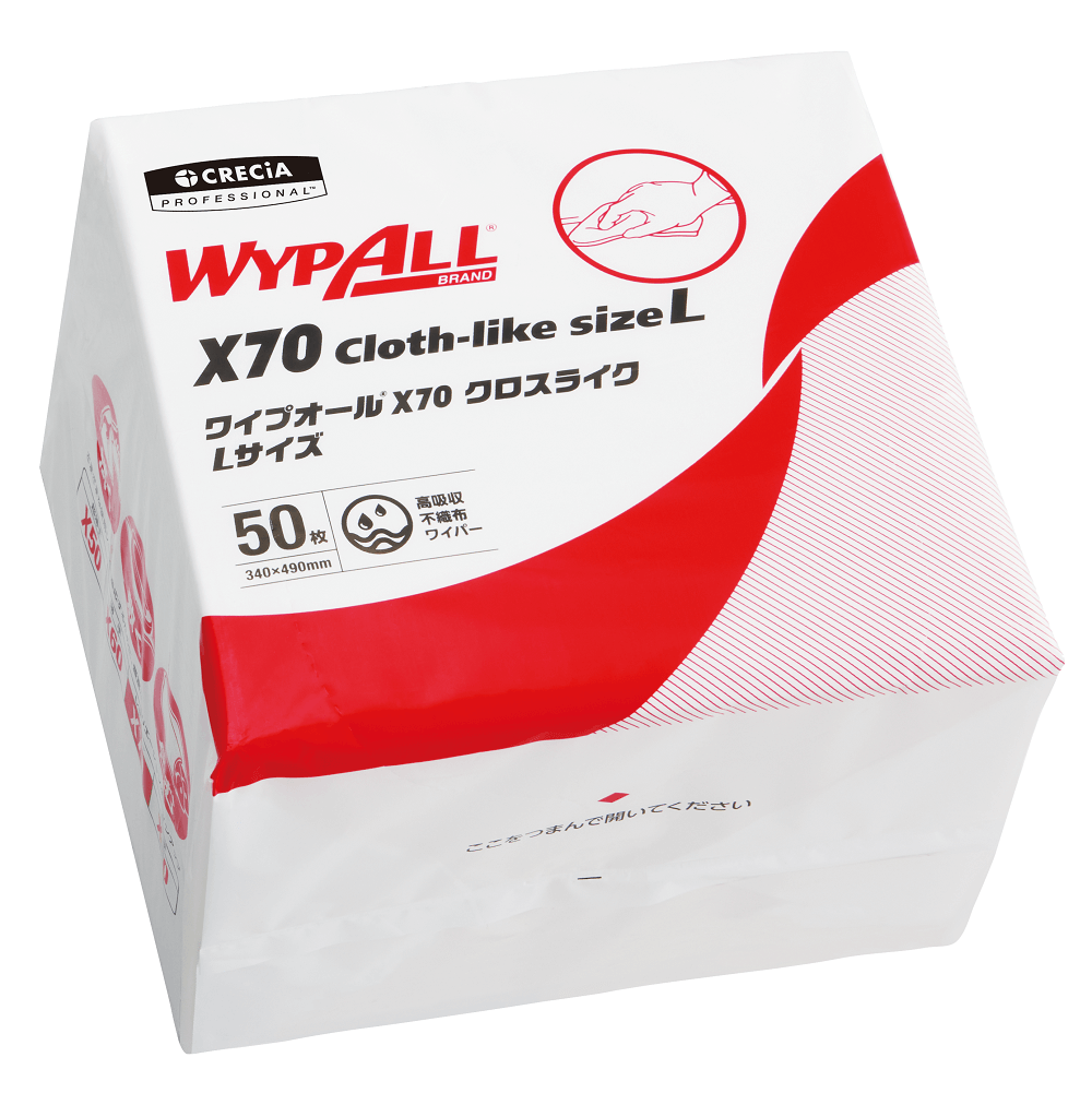 ワイプオール X70 クロスライク Lサイズ 6つ折り