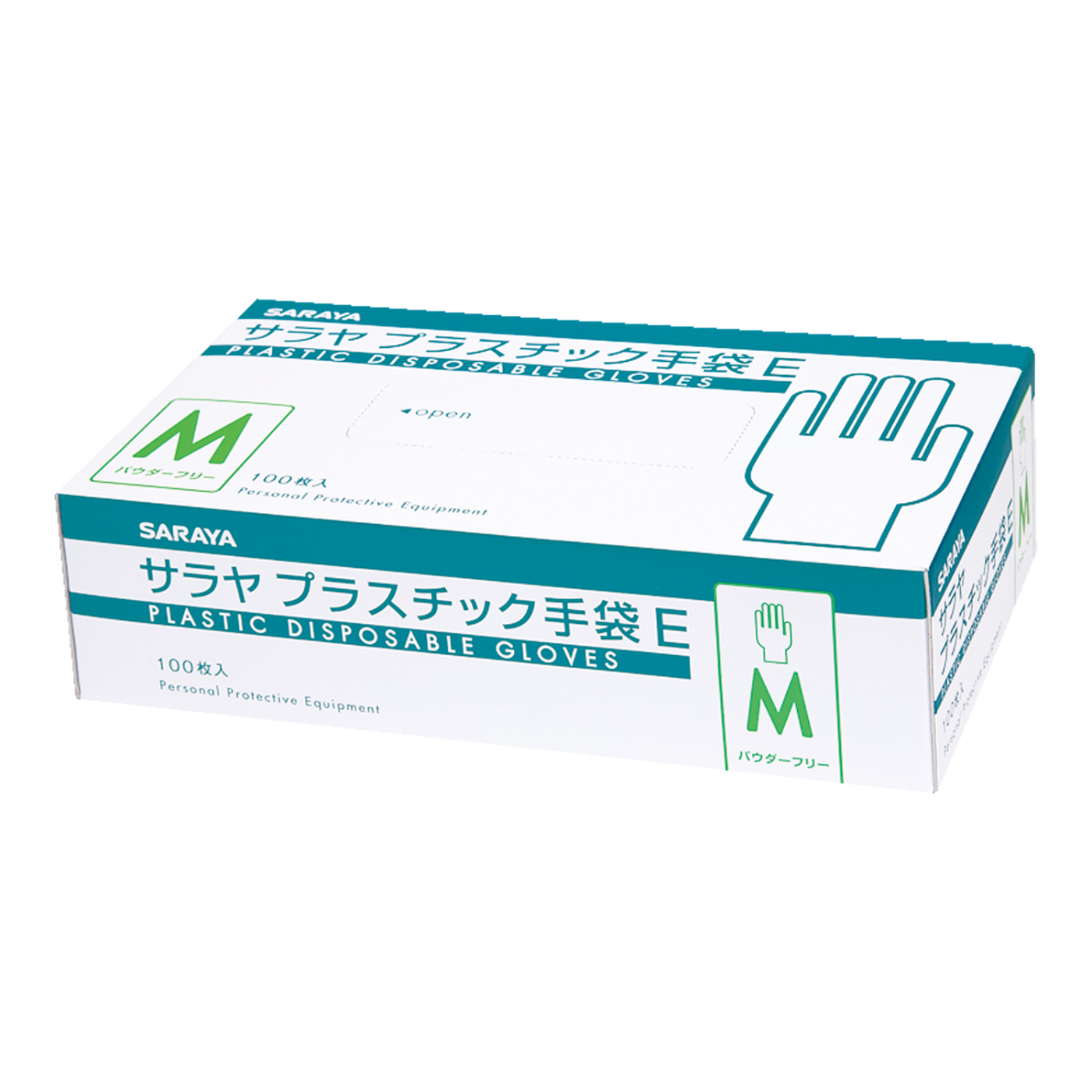 サラヤ プラスチック手袋E Mサイズ 100枚 | サラヤ プラスチック手袋E