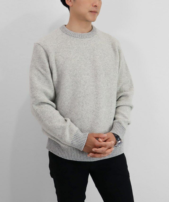 ウール100％メンズタック編みニット セーター | Milestone公式
