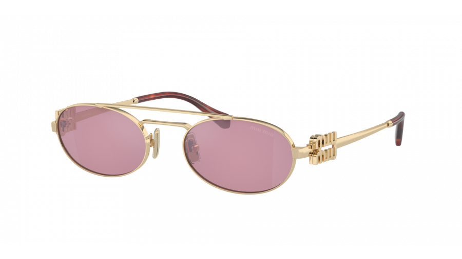 Sunglasses Miu Miu Logo MU 56ZS 5AK09Z 56-17 Gold in stock