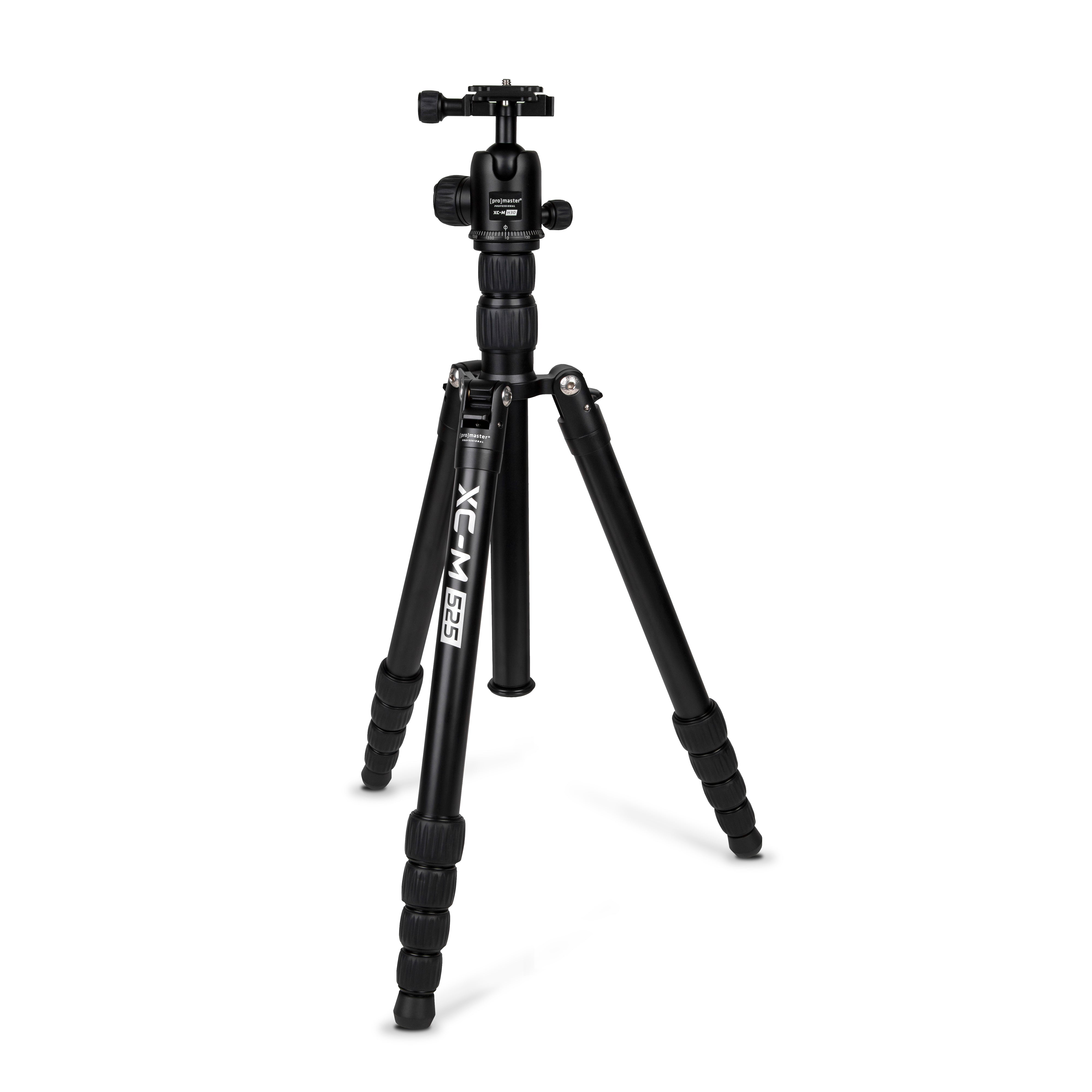 XC-M 525K Professional Tripod Kit with Head - Black – ProMaster