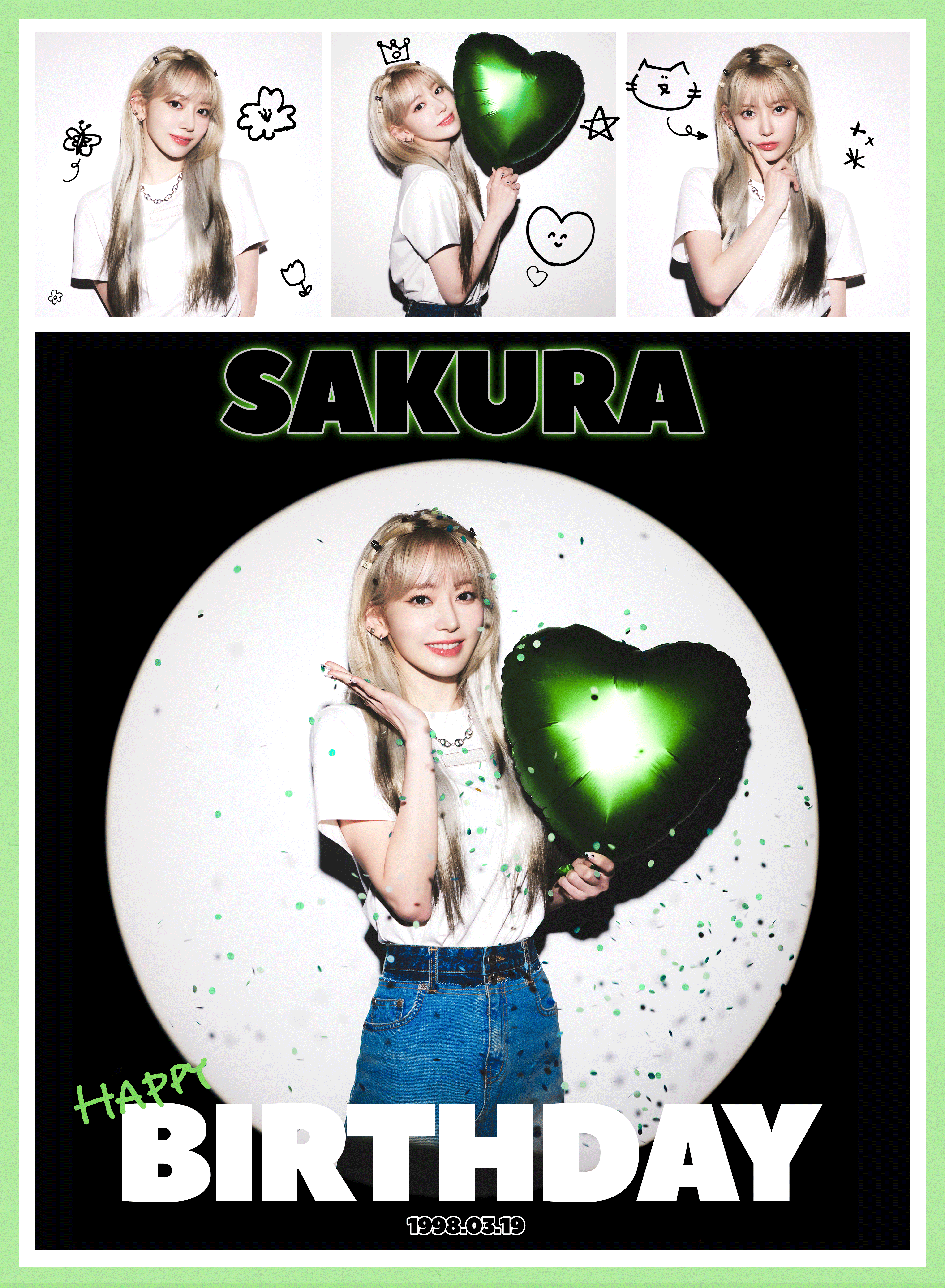 250319 LE SSERAFIM Weverse Update - 2025 HAPPY SAKURA DAY🎂 : r