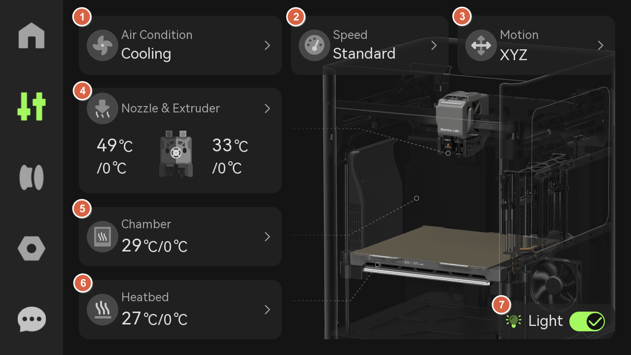 H2C Screen Operation Guide | Bambu Lab Wiki