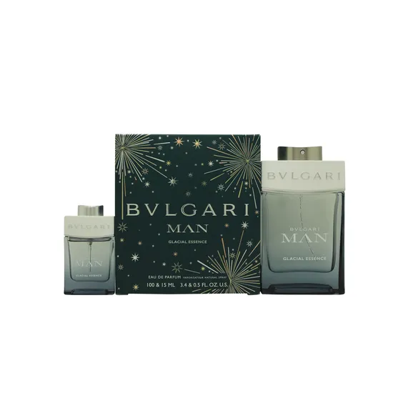 Bvlgari Man Glacial Essence Gift Set 100ml Eau De Parfum + 15ml