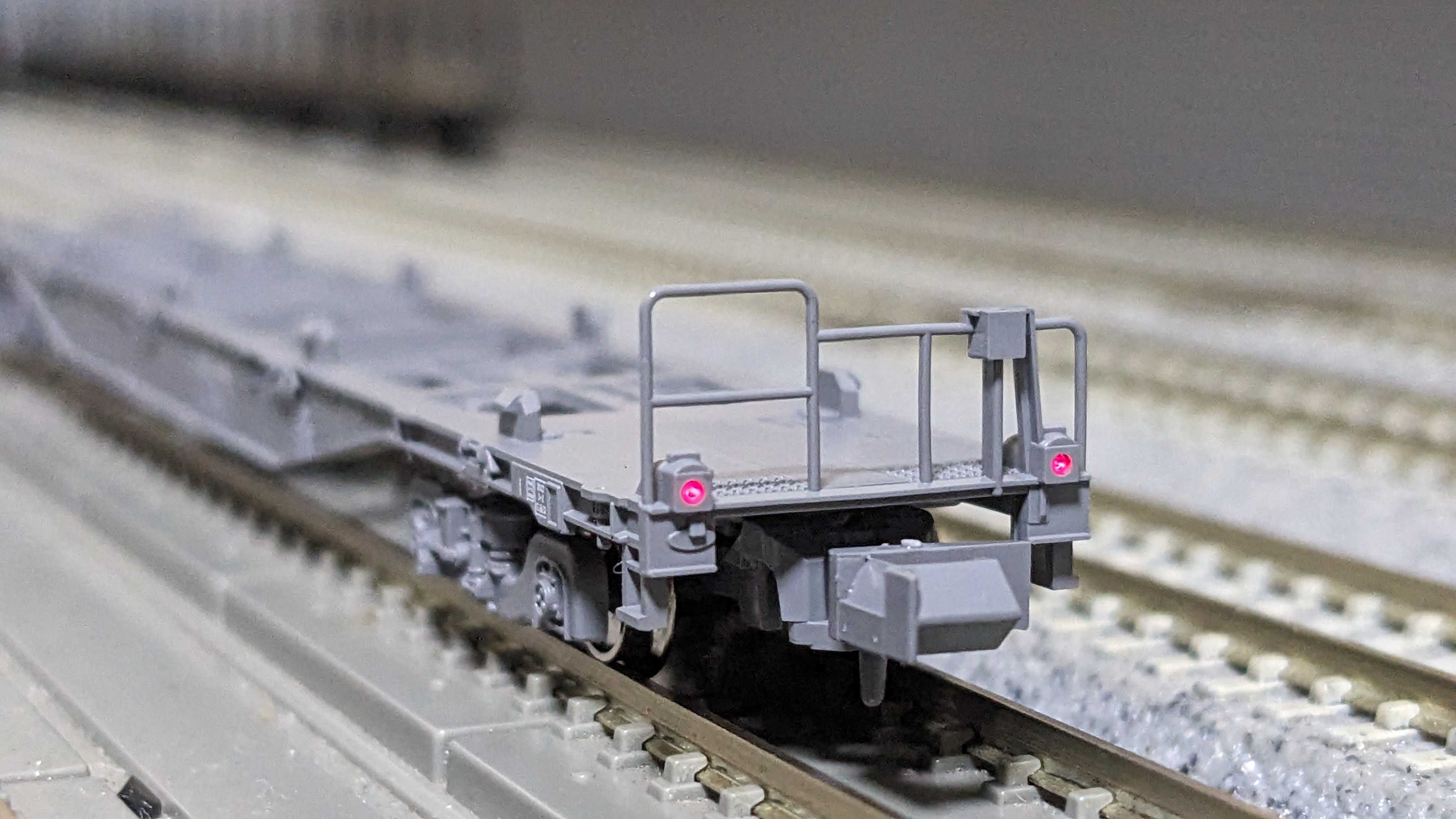 🔴入線 KATO 8075-3 コキ107 JRFﾏｰｸ無 テールライト付 - 竹ノ塚総合