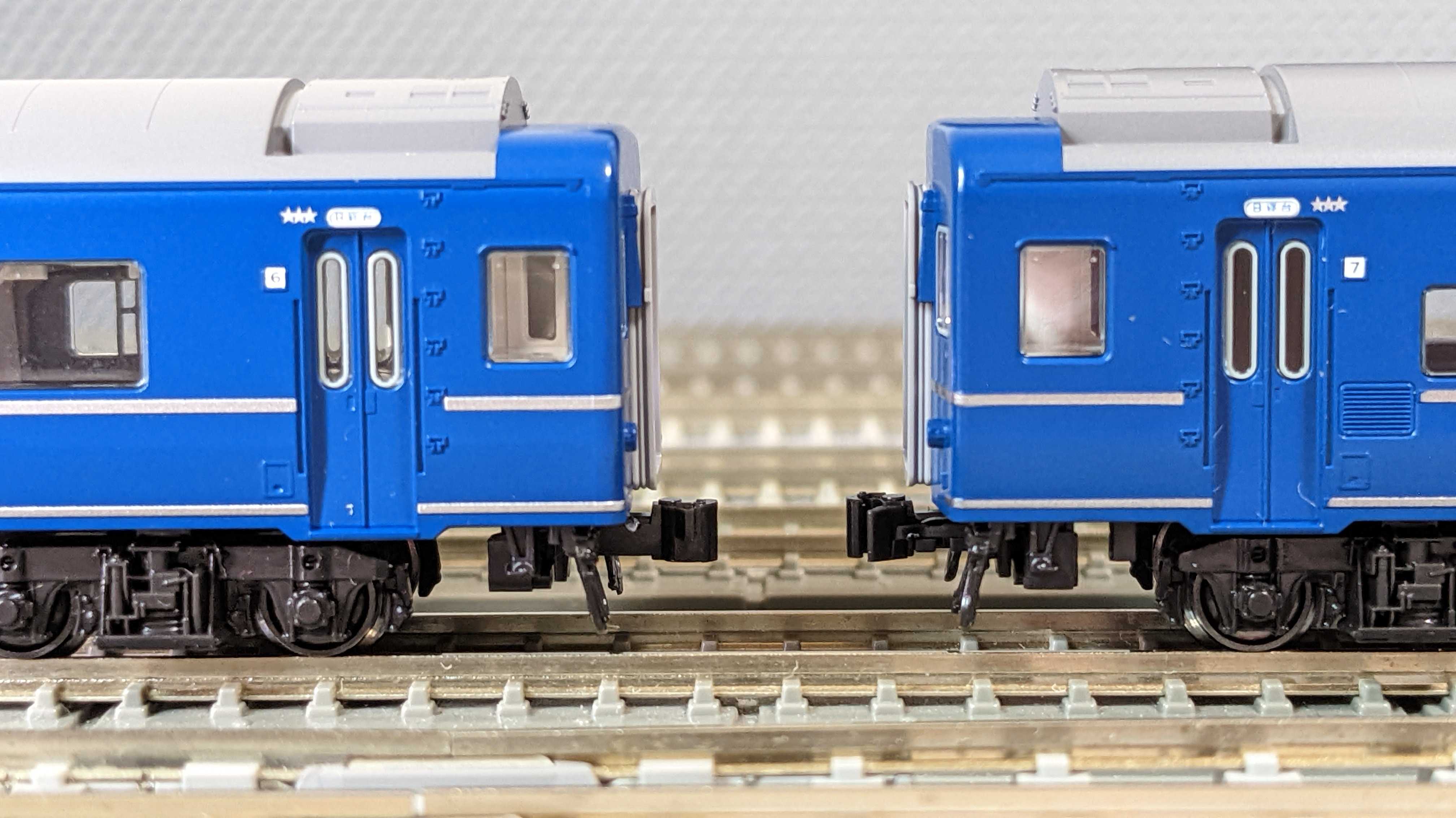 🔵Kato 10-855/856 24系25形 寝台特急 [富士] 基本7両 増結7両 入線