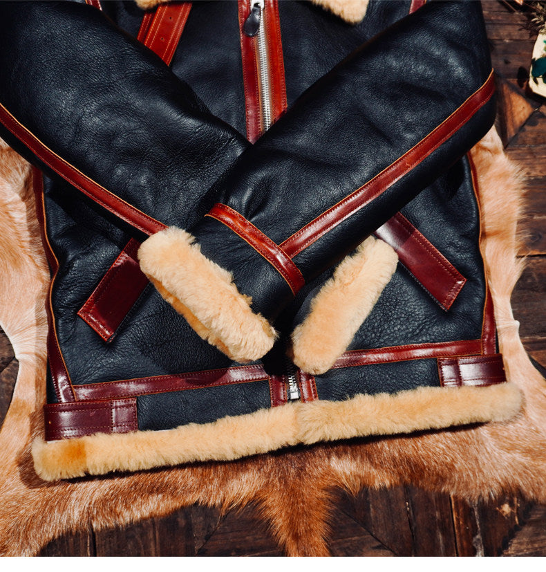 ヴィンテージ復刻✩オーストラリア産ムートン B-3フライトジャケット