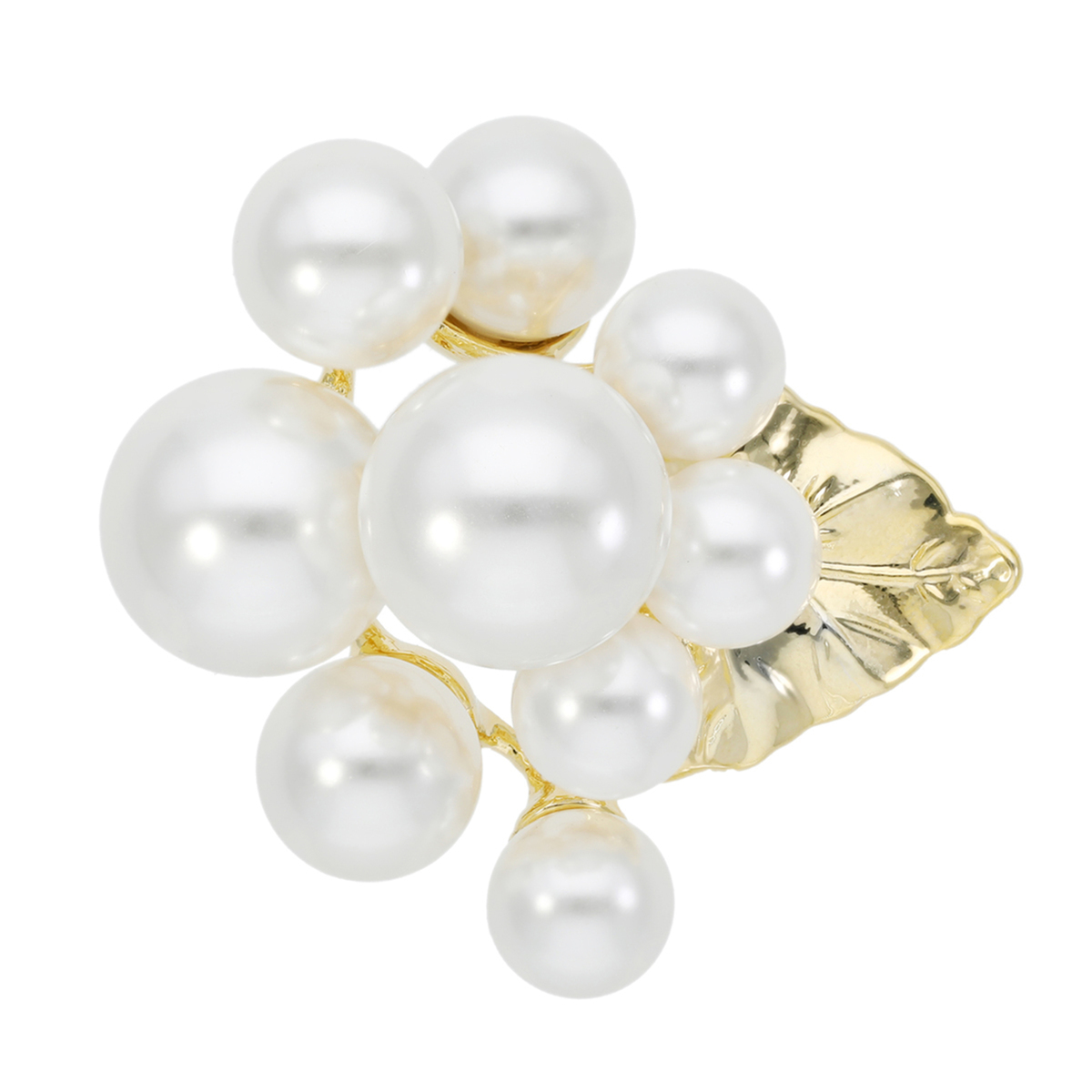 インターモードコレクション 華やかリーフブローチ インターモード