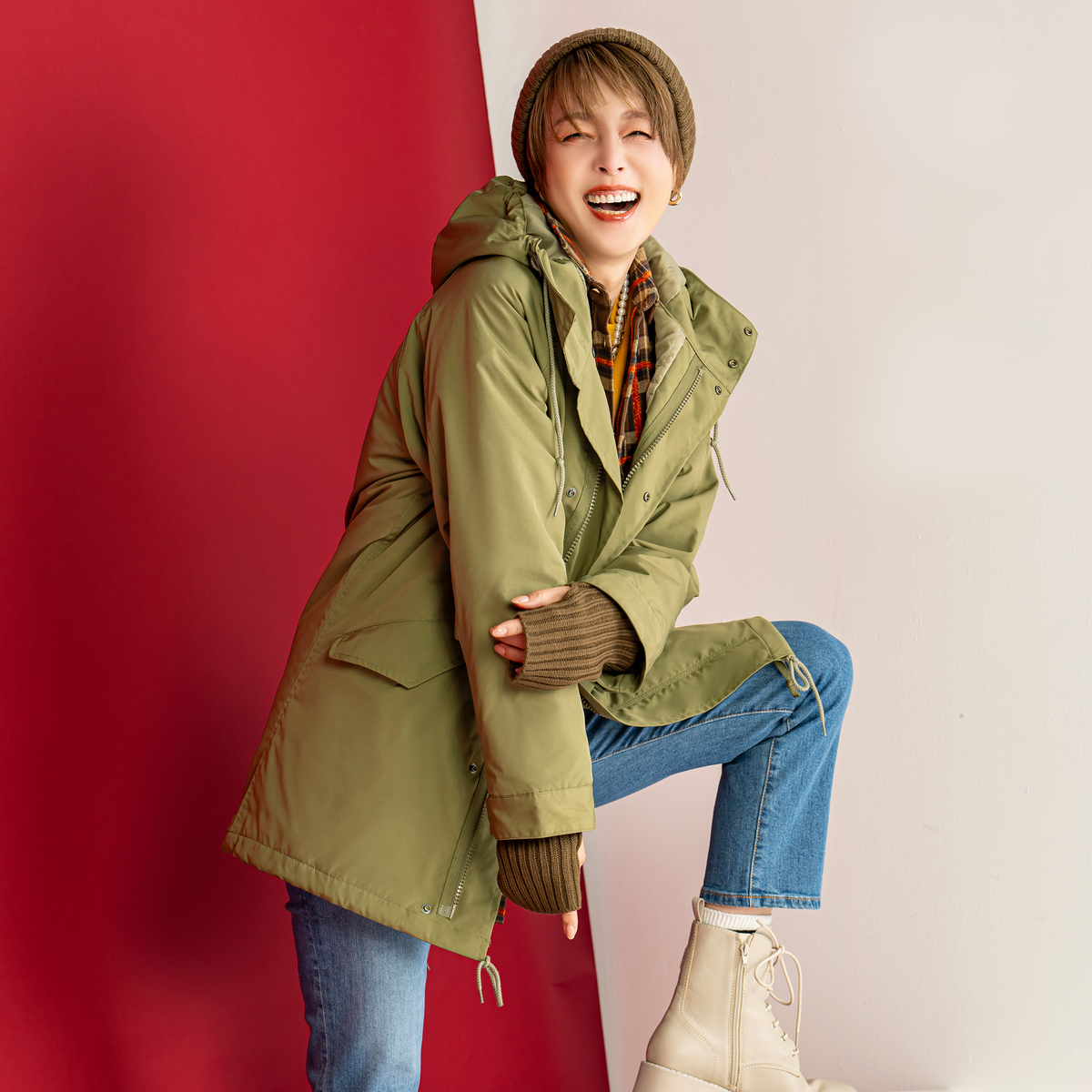 GRC 撥水カポック中綿モッズコート ギブリコレクション（Give Re