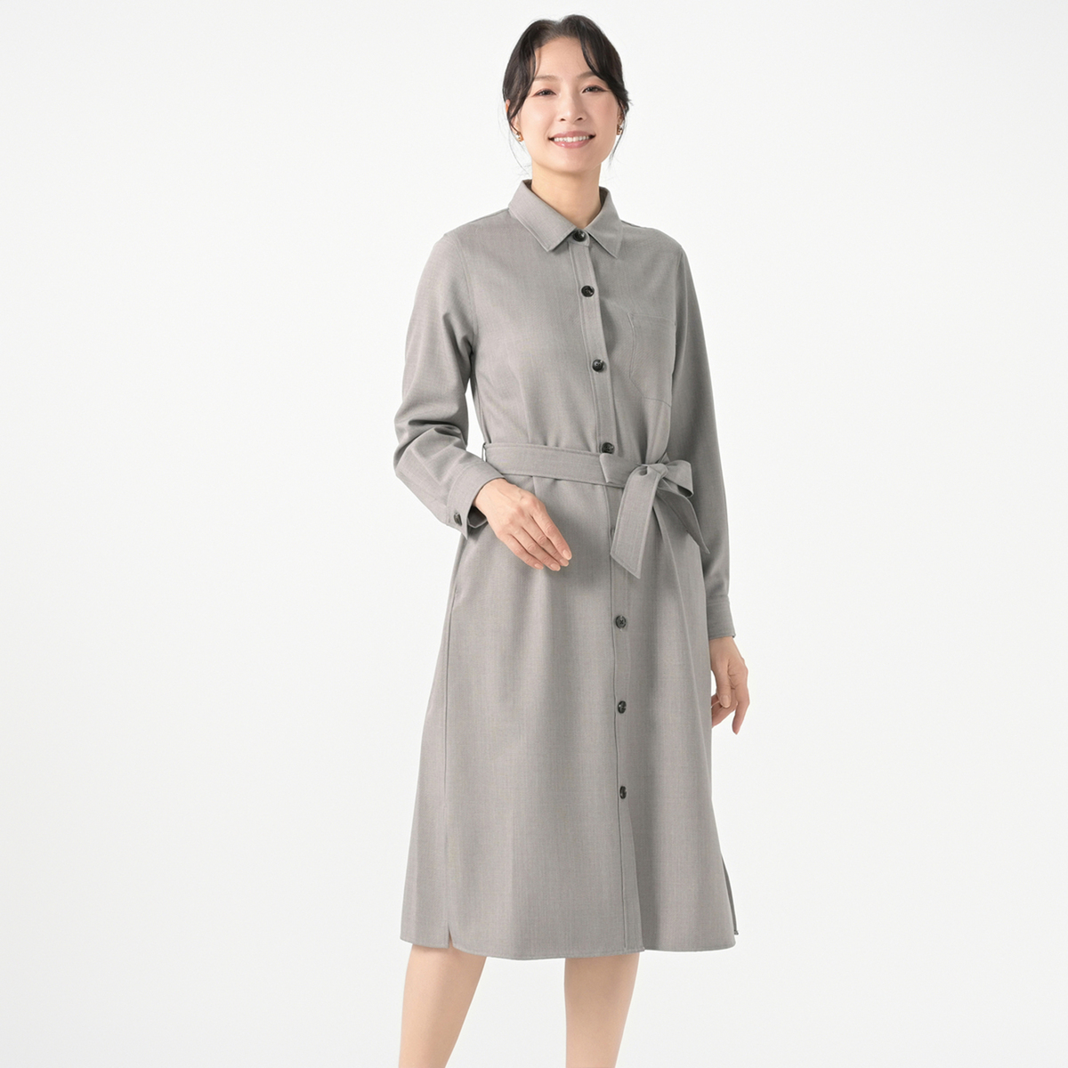 Oh My Tailor UVカット シャンブレーシャツワンピース オーマイ