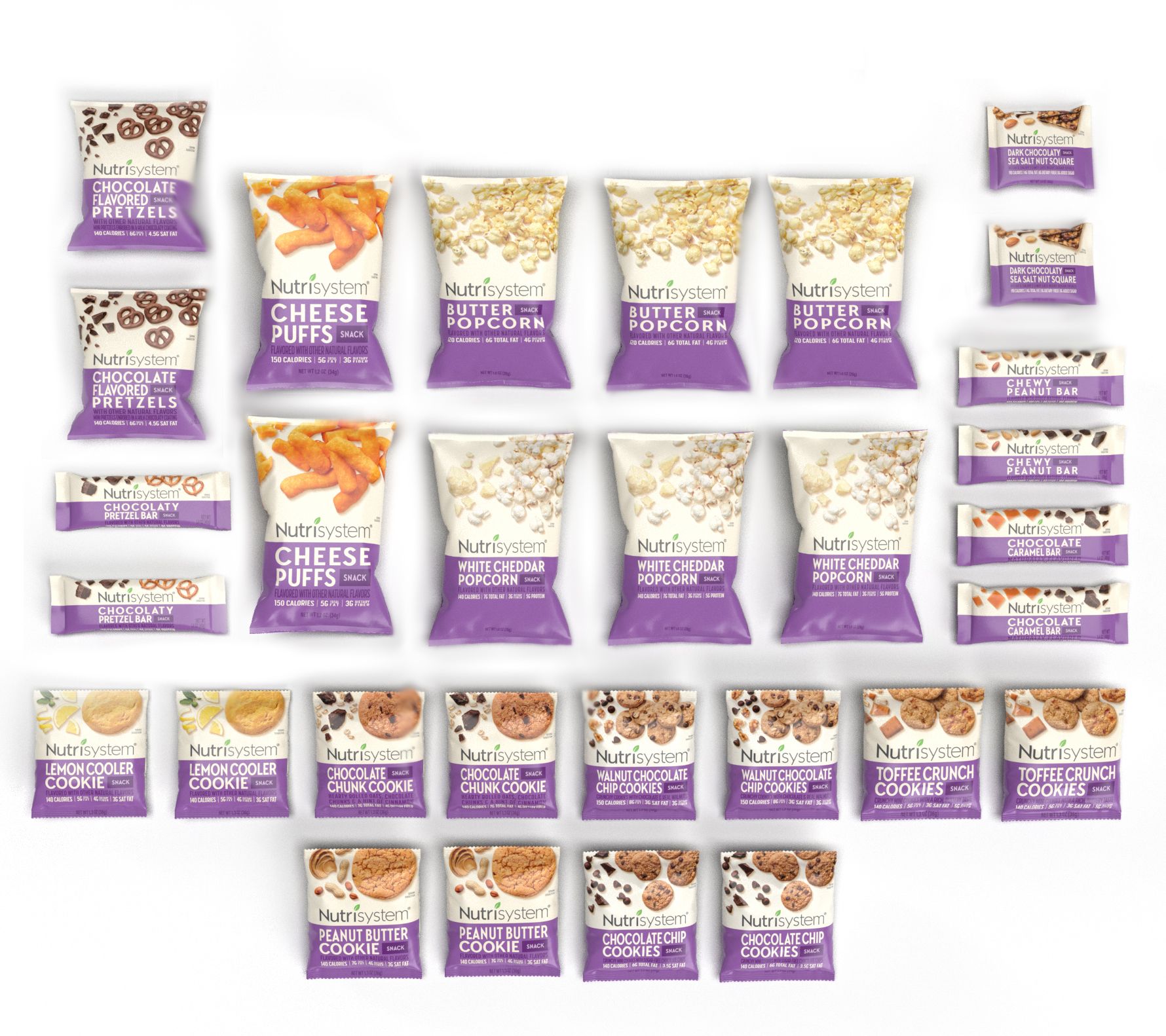 Nutrisystem 30 Day Ready to Go Snack Sampler - QVC.com