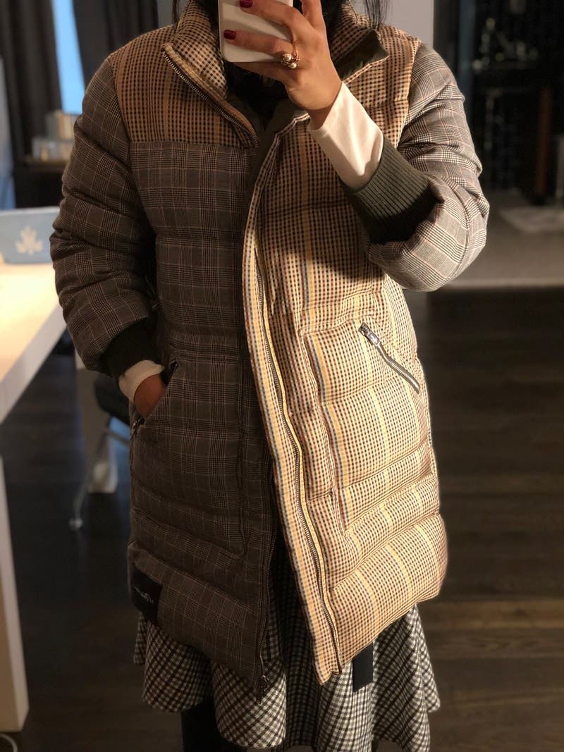 Checked Wool Oversize Down Coat by 3.1 Phillip Lim | Rent the Runway