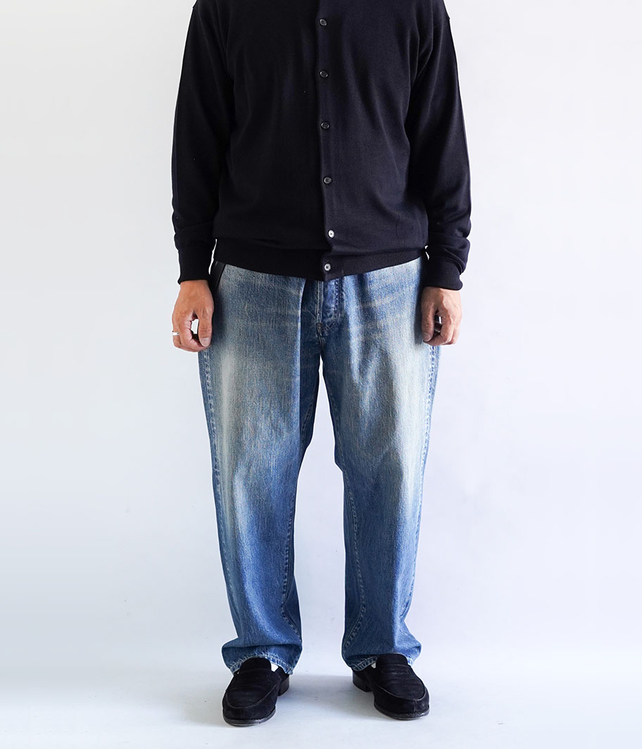 A.PRESSE No.22 Washed Wide Denim Pants [INDIGO] - Fresh Service