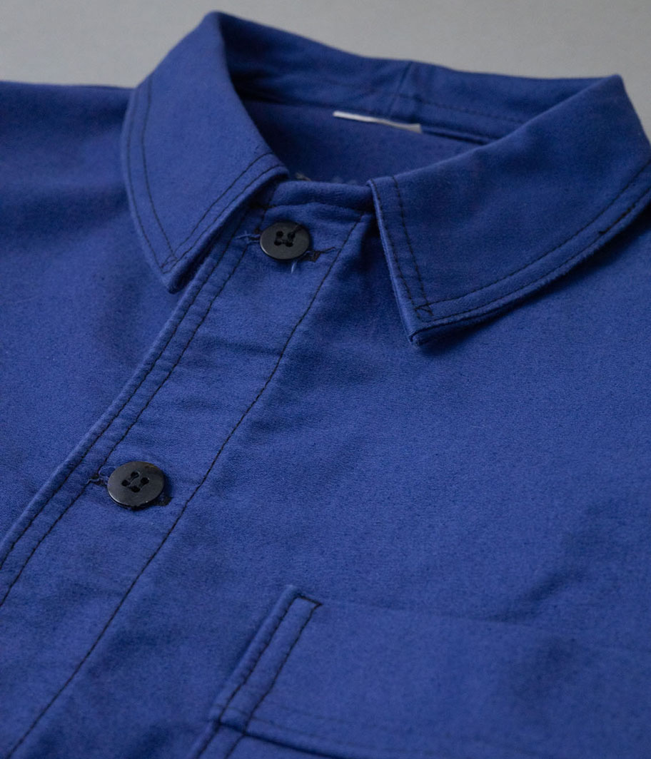 70's ブルーモールスキンフレンチワークジャケット - Fresh Service