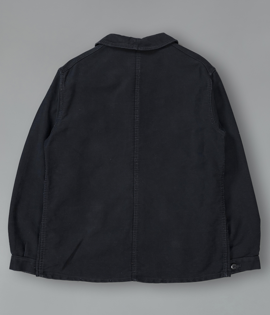 60's ブラックモールスキンフレンチワークジャケット - Fresh Service