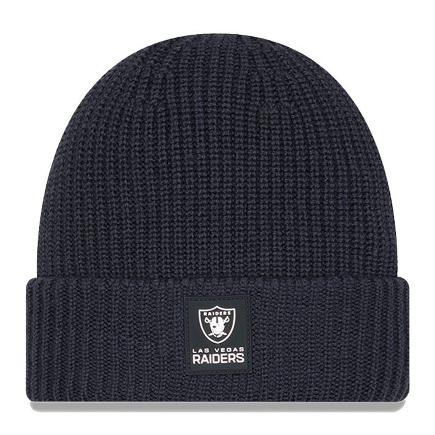 NEW ERA RAIDERS OFFICIAL 2025 SIDELINE TECH KNIT CAP