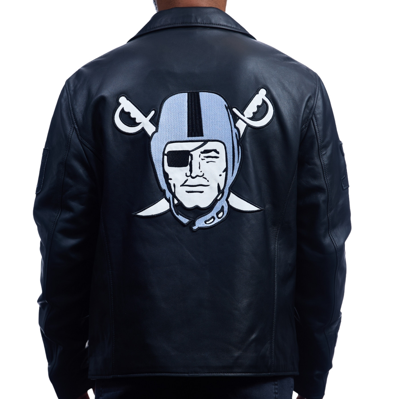 JEFF HAMILTON RAIDERS BLACK BIKER JACKET
