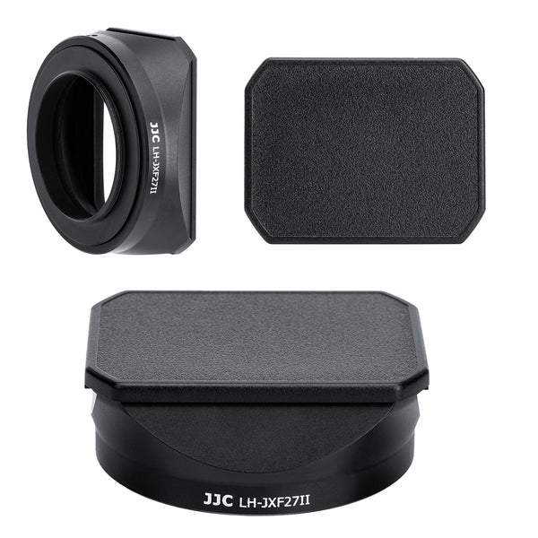 JJC LH-JXF27II Bayonet Metal Square Lens Hood for Fujifilm XF 27mm