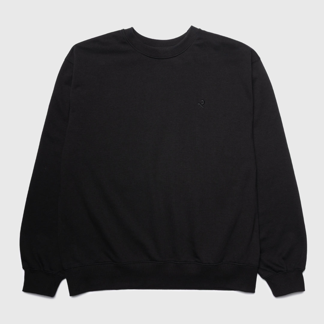 Crewneck Sweat Shirts -black-