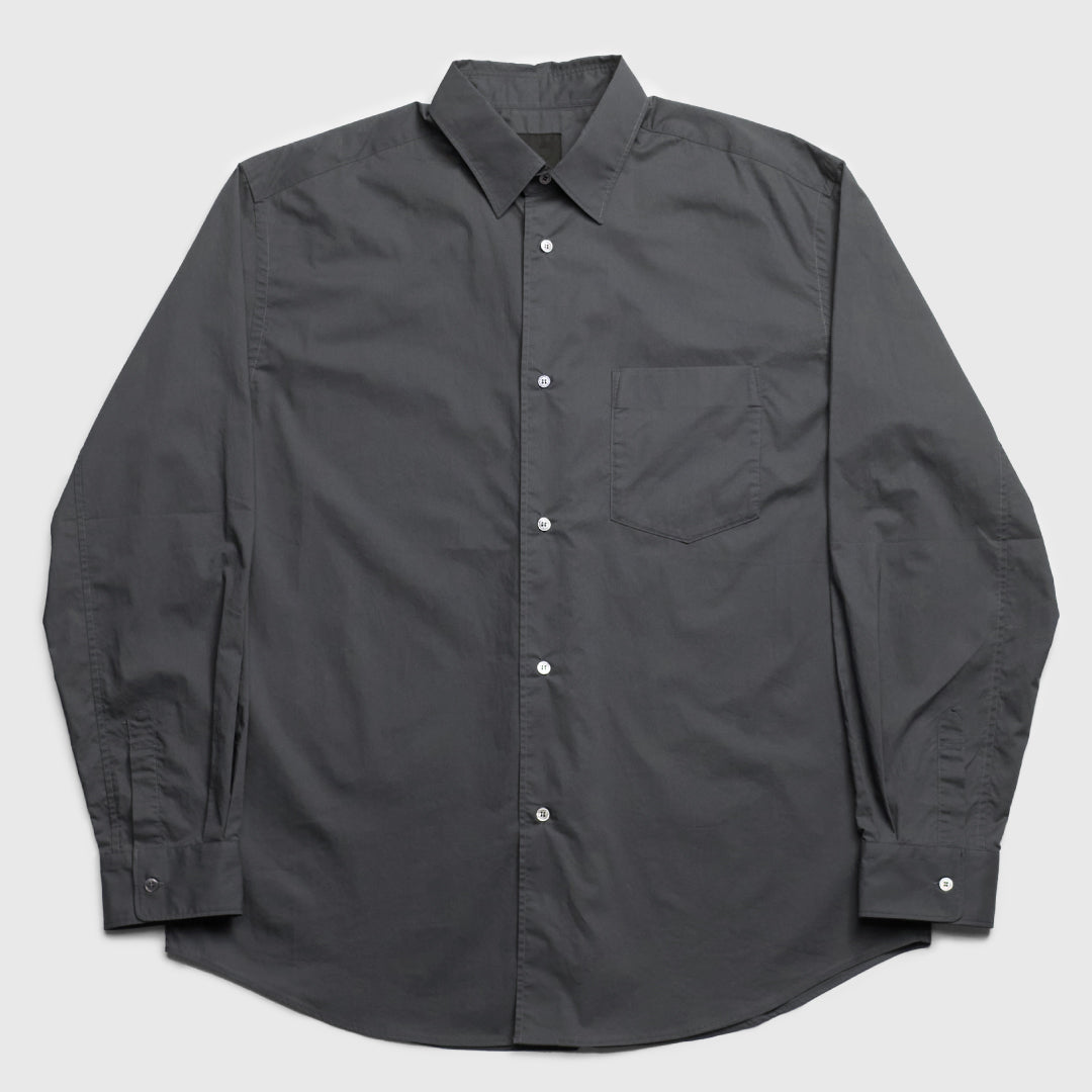 Relaxed Fit L/S Shirt -charcoal gray-