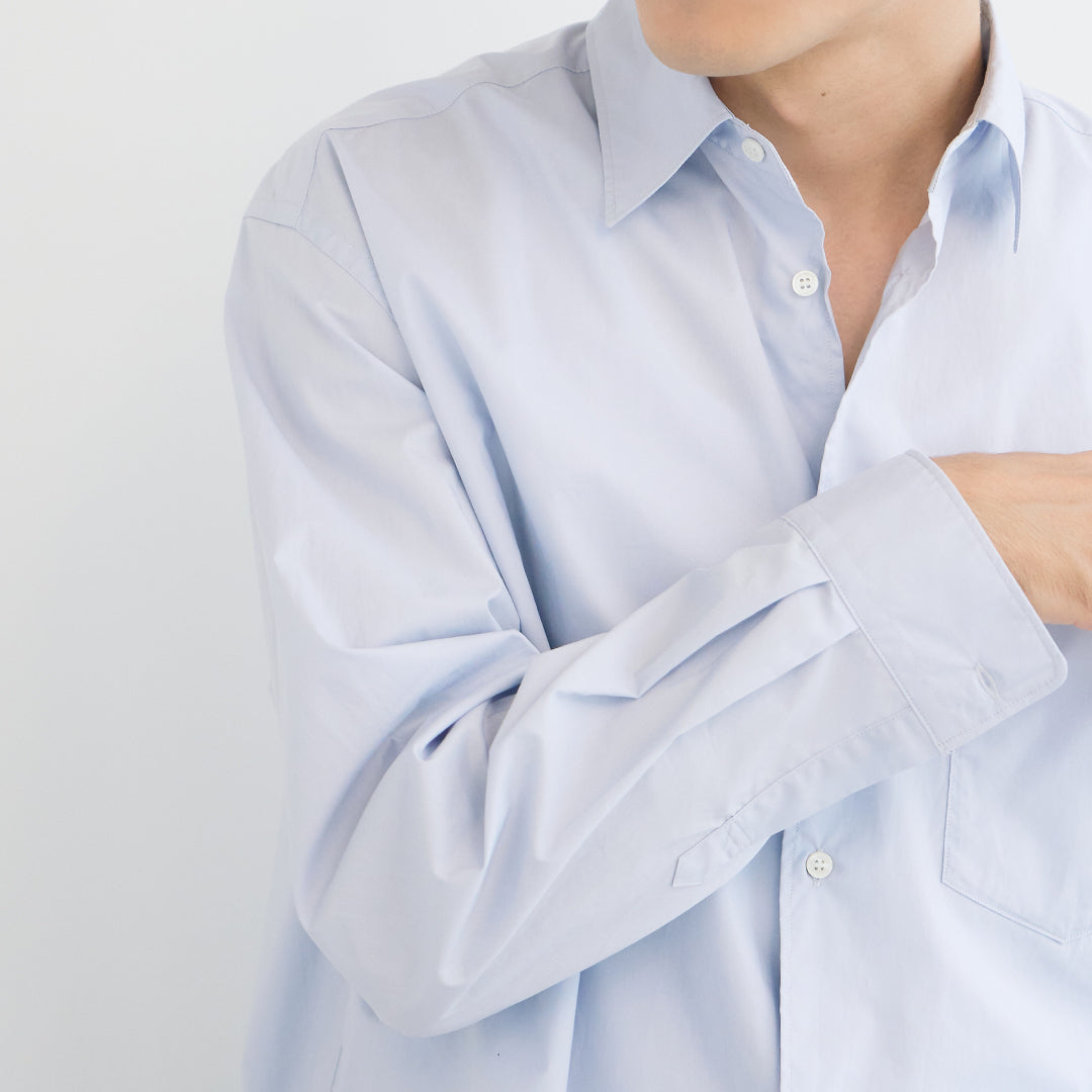 Relaxed Fit L/S Shirt -light blue-